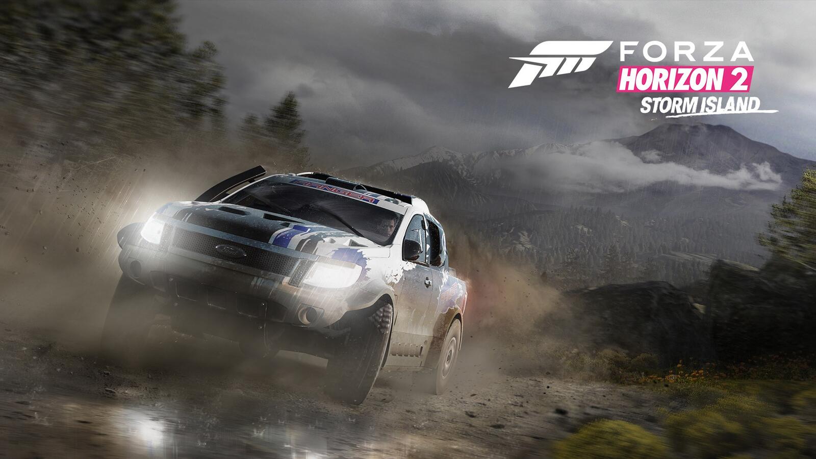 Бесплатное фото Гонки по грязи в Forza Horizon 2