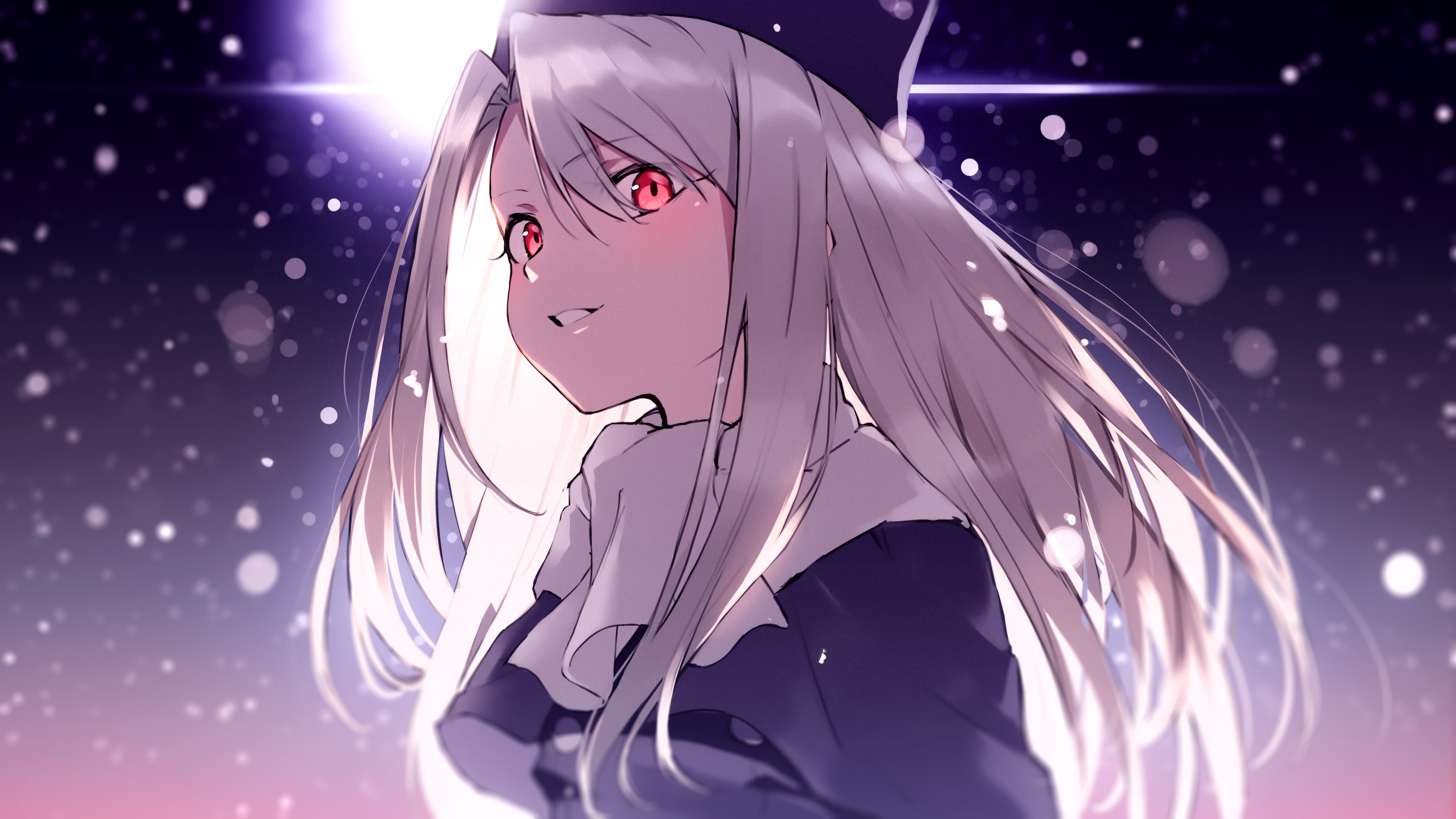 Photo free fate stay night, white hair, red eyes