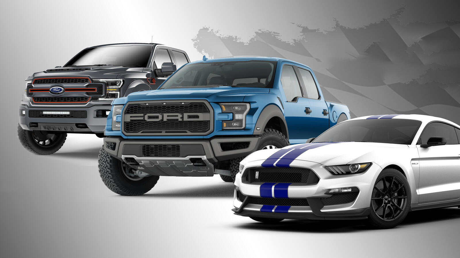 Wallpapers Ford Mustang cars three cars on the desktop