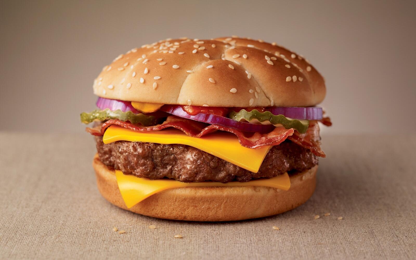 Обои еда гамбургер мясо на рабочий стол