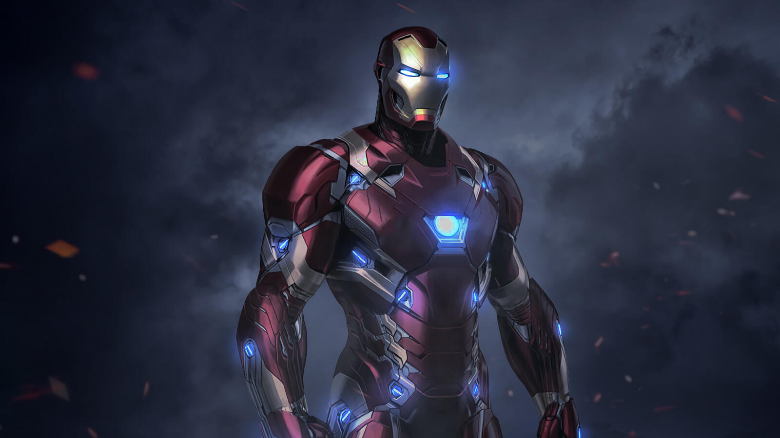 Wallpapers rendering Iron Man figure on the desktop