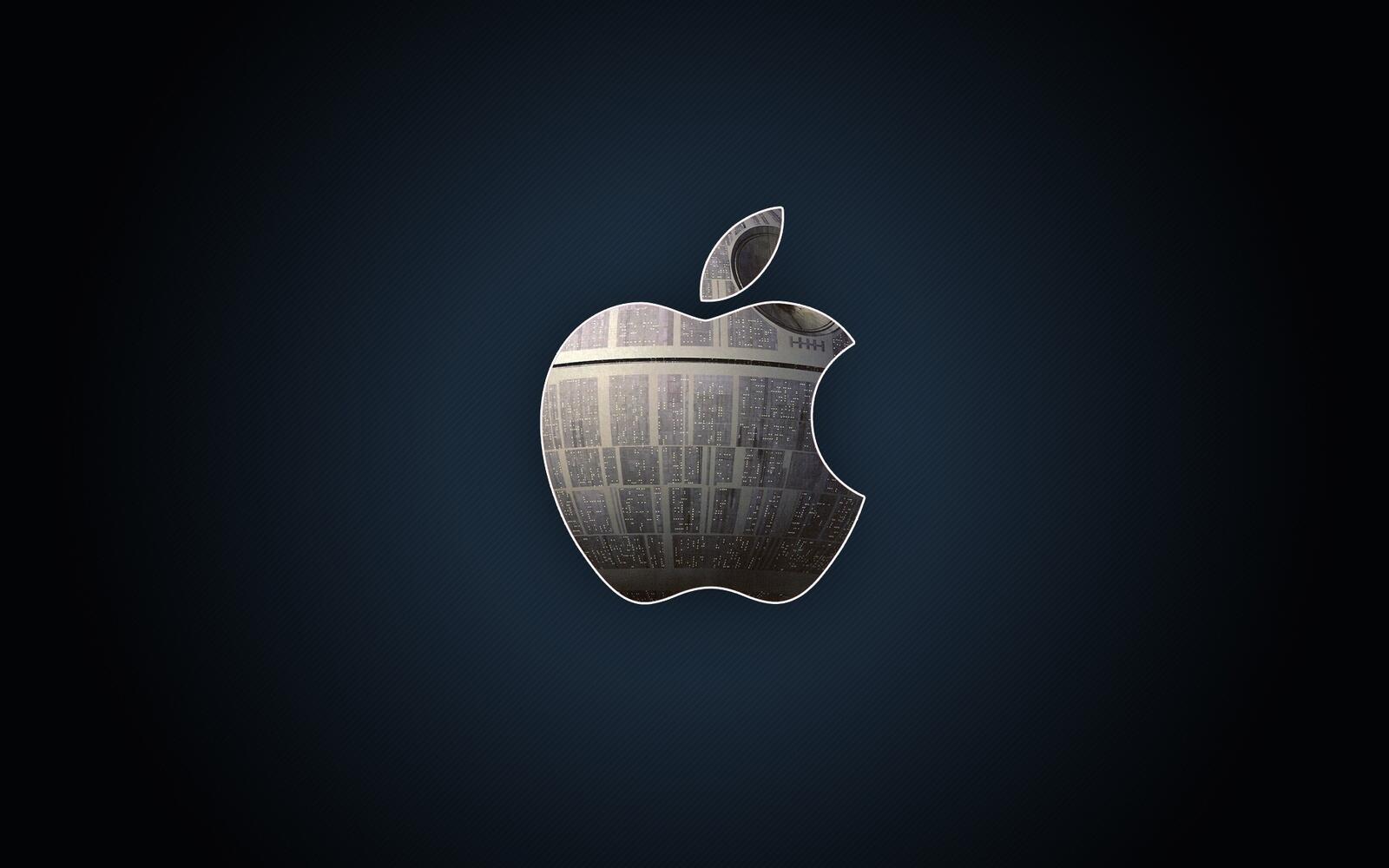 Обои яблоко mac свет на рабочий стол