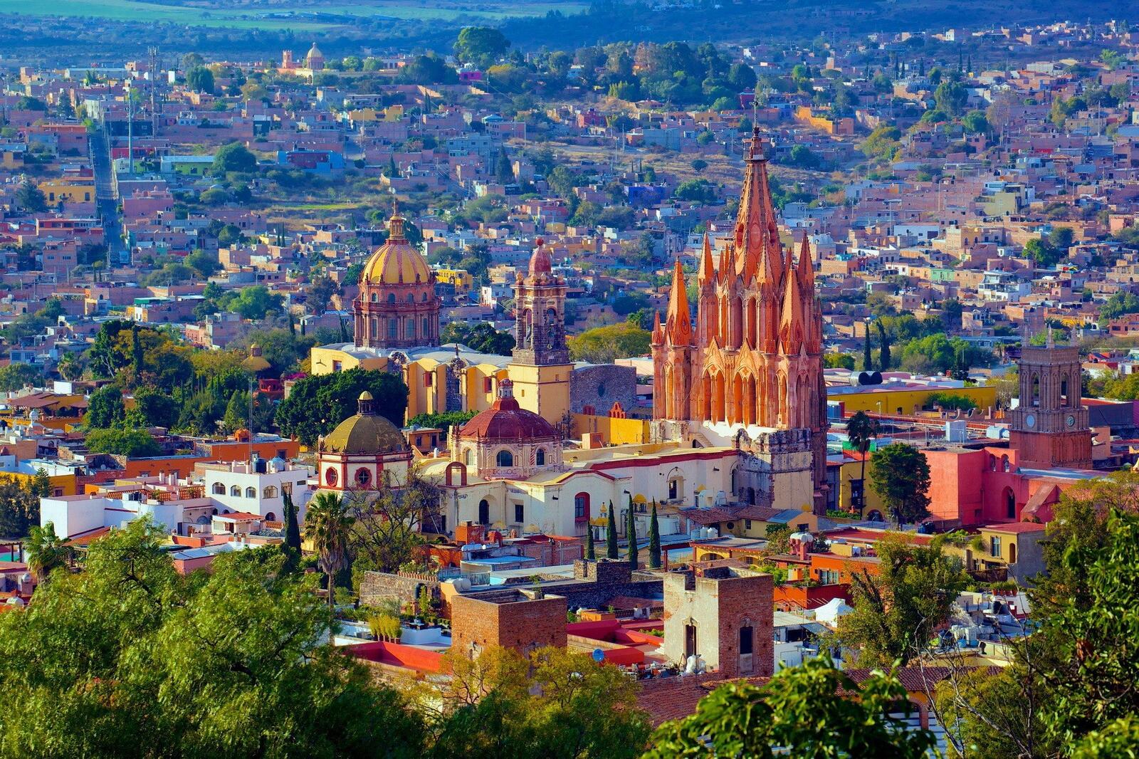Бесплатное фото Мексиканский город