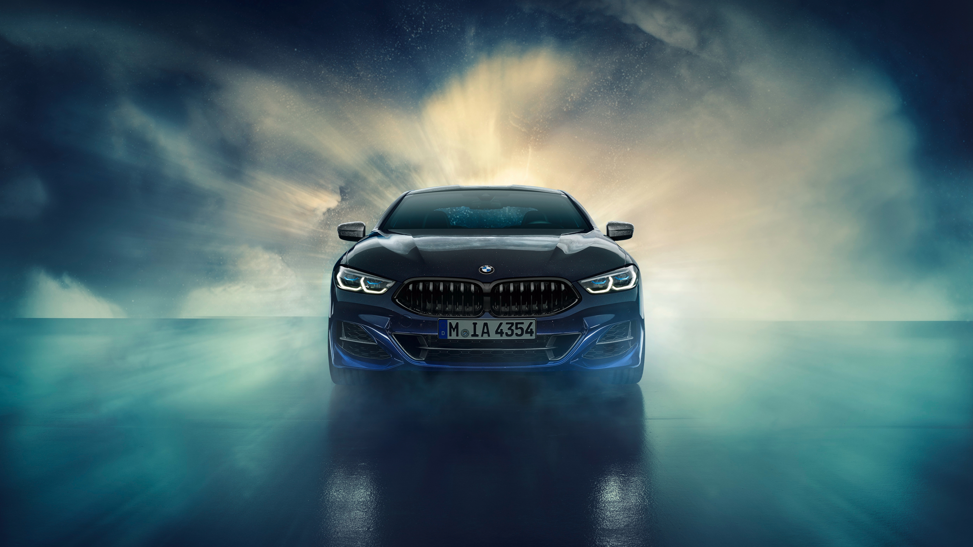 Bmw Individual M850i Xdrive Coupe Night Sky against a backdrop of smoke
