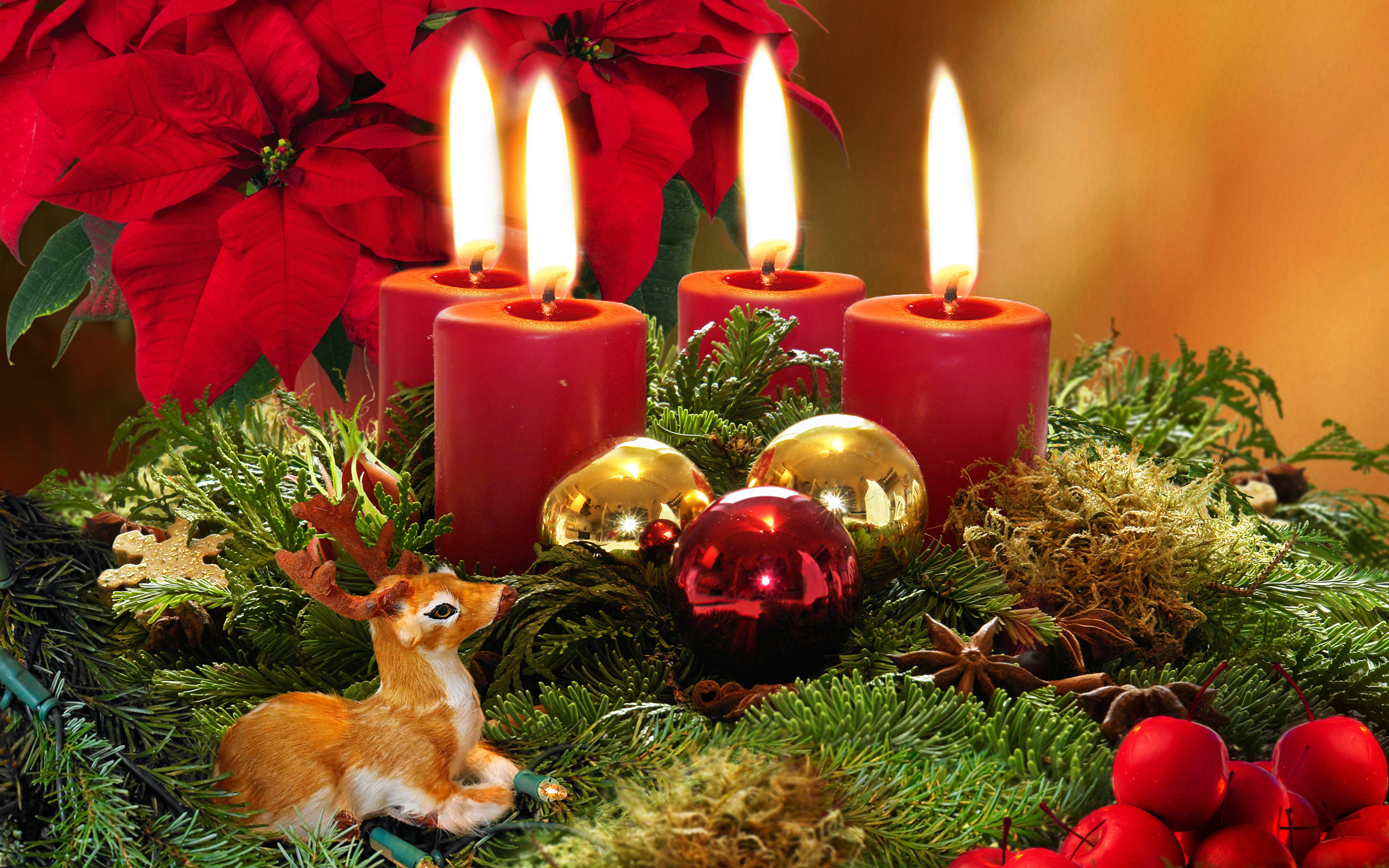 Photo free candles, holiday, holiday atmosphere