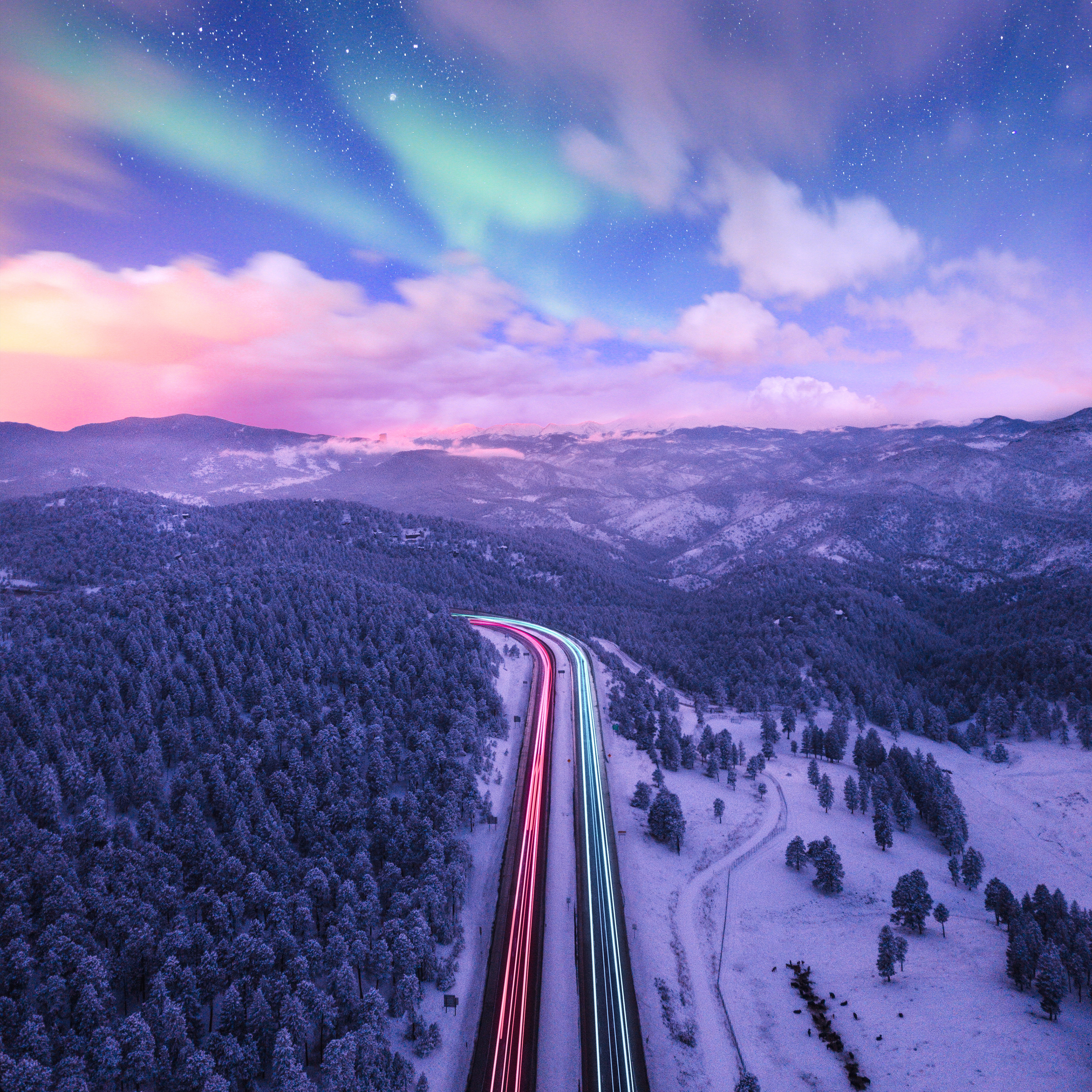 Wallpapers colorful road sky on the desktop