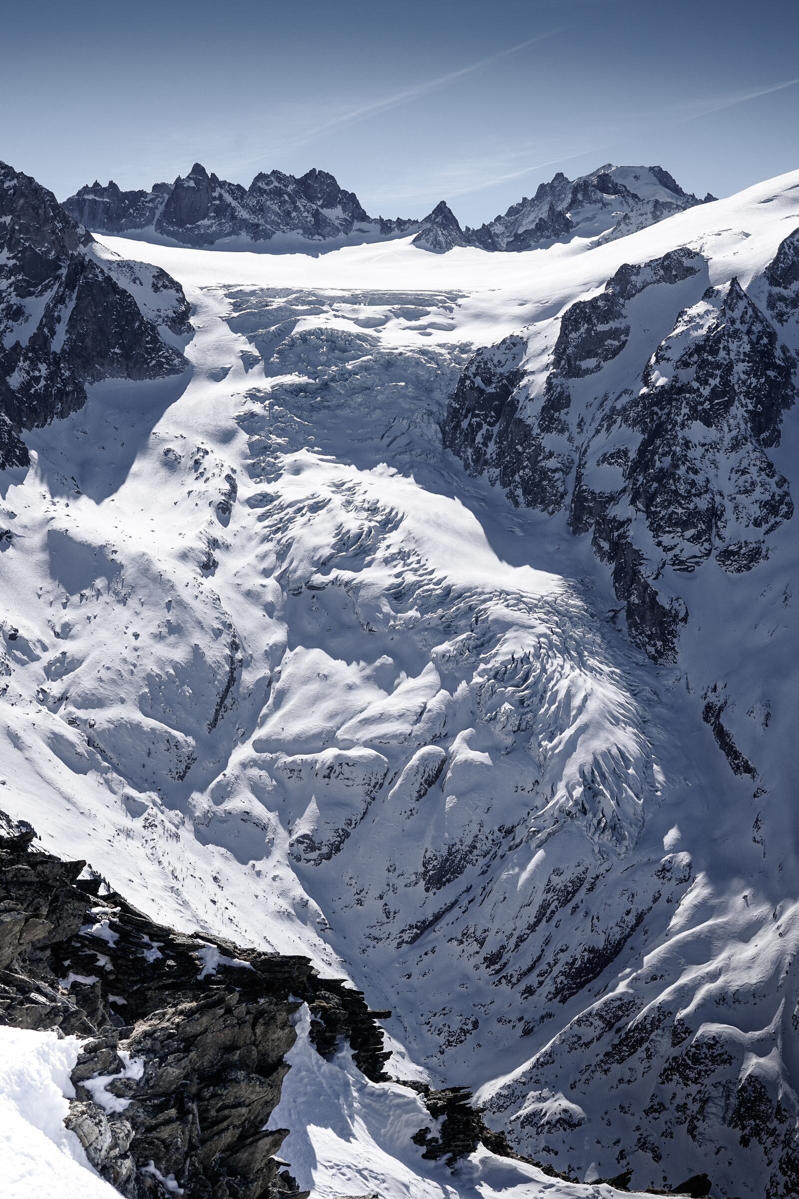 Wallpapers snow mountains glacial landform on the desktop
