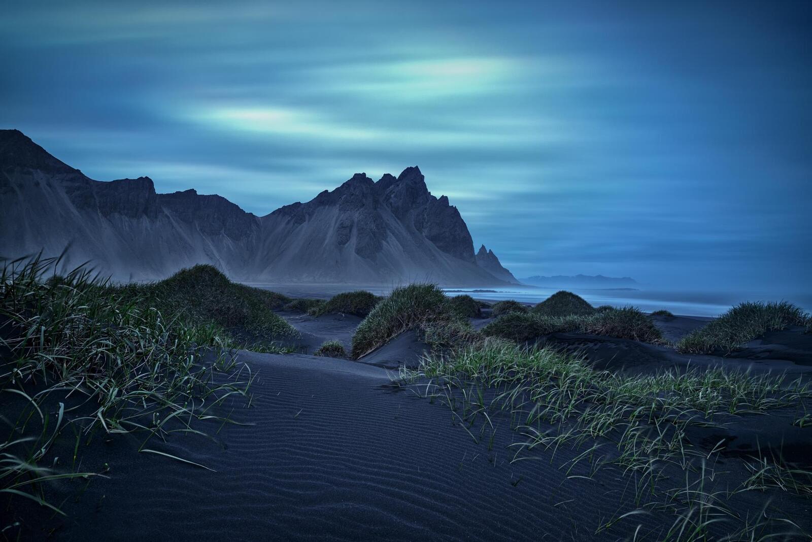 Обои Исландия море закат на рабочий стол
