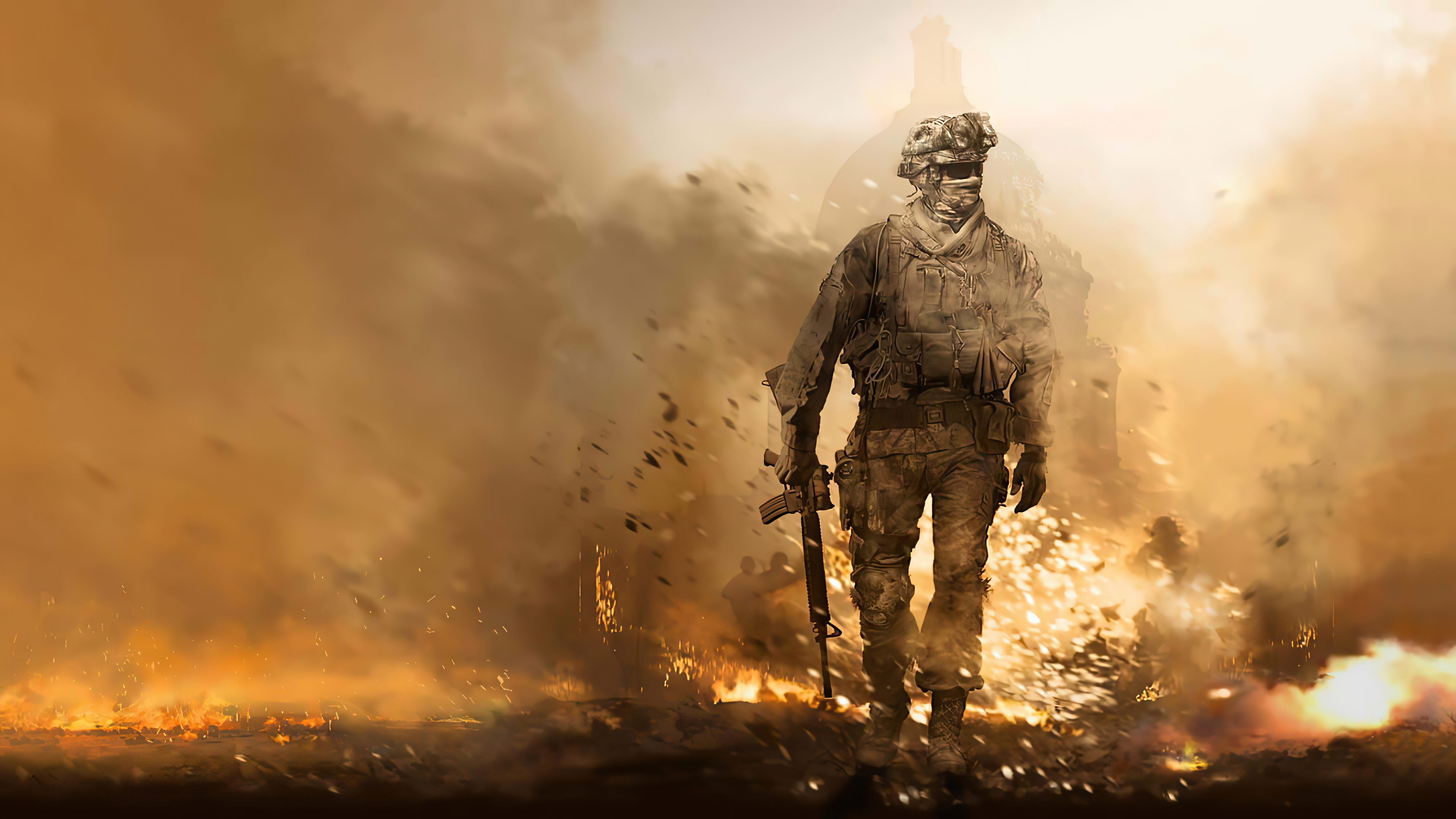 Wallpapers call of duty modern warfare remastered explosion war on the desktop