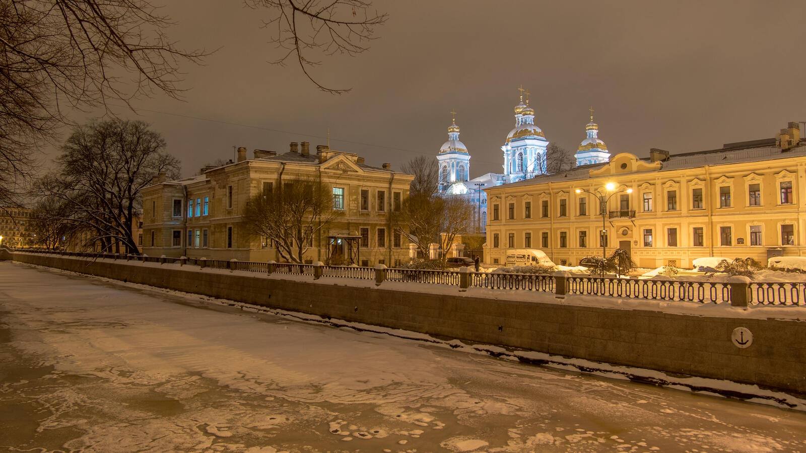 Обои St Nicholas Naval Cathedral St Petersburg город на рабочий стол