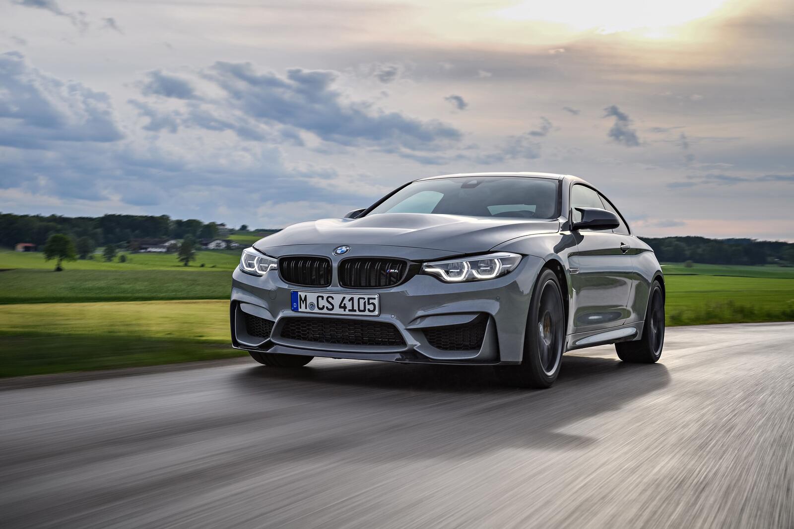 Wallpapers view from front car BMW M4 CS on the desktop