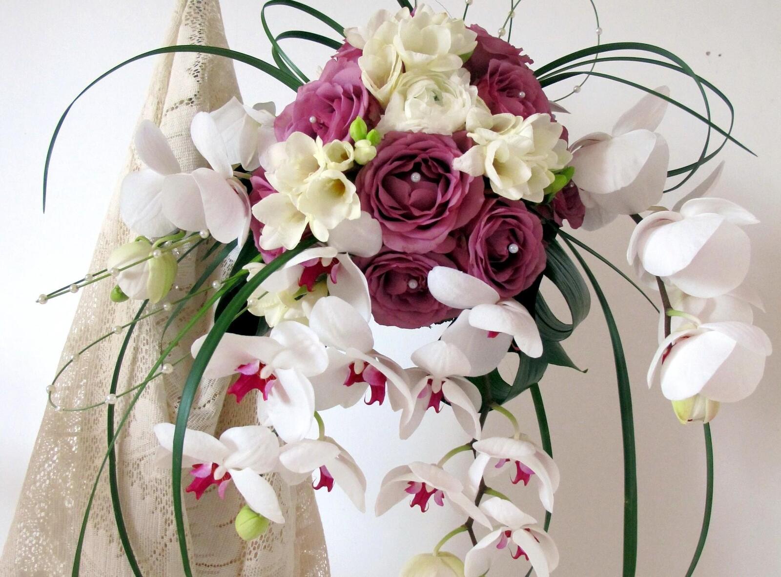 Обои орхидеи розовые розы цветок на рабочий стол