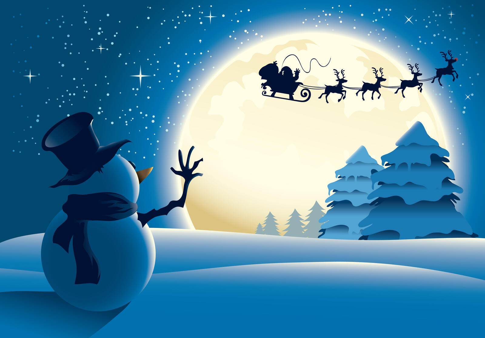 Wallpapers snowman New Year s style Christmas on the desktop