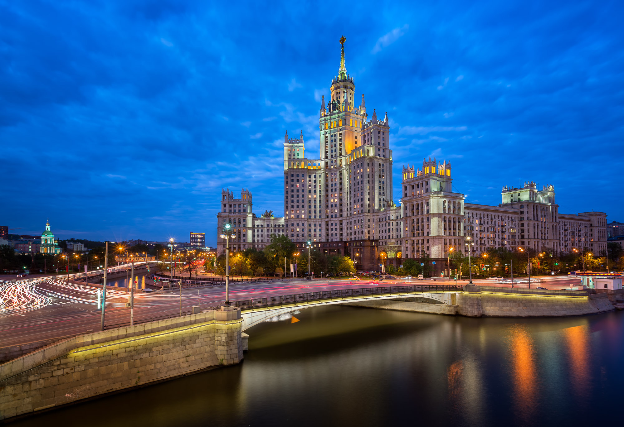 免费照片科泰利赫斯卡亚堤坝，莫斯科的建筑