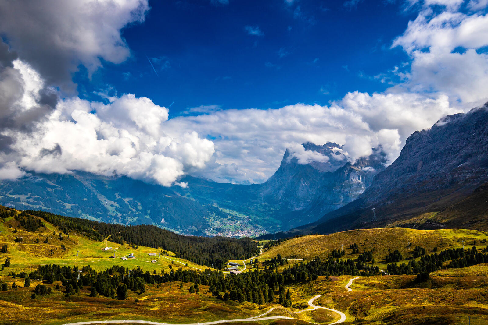 桌面上的壁纸瑞士 山谷 瑞士阿尔卑斯山