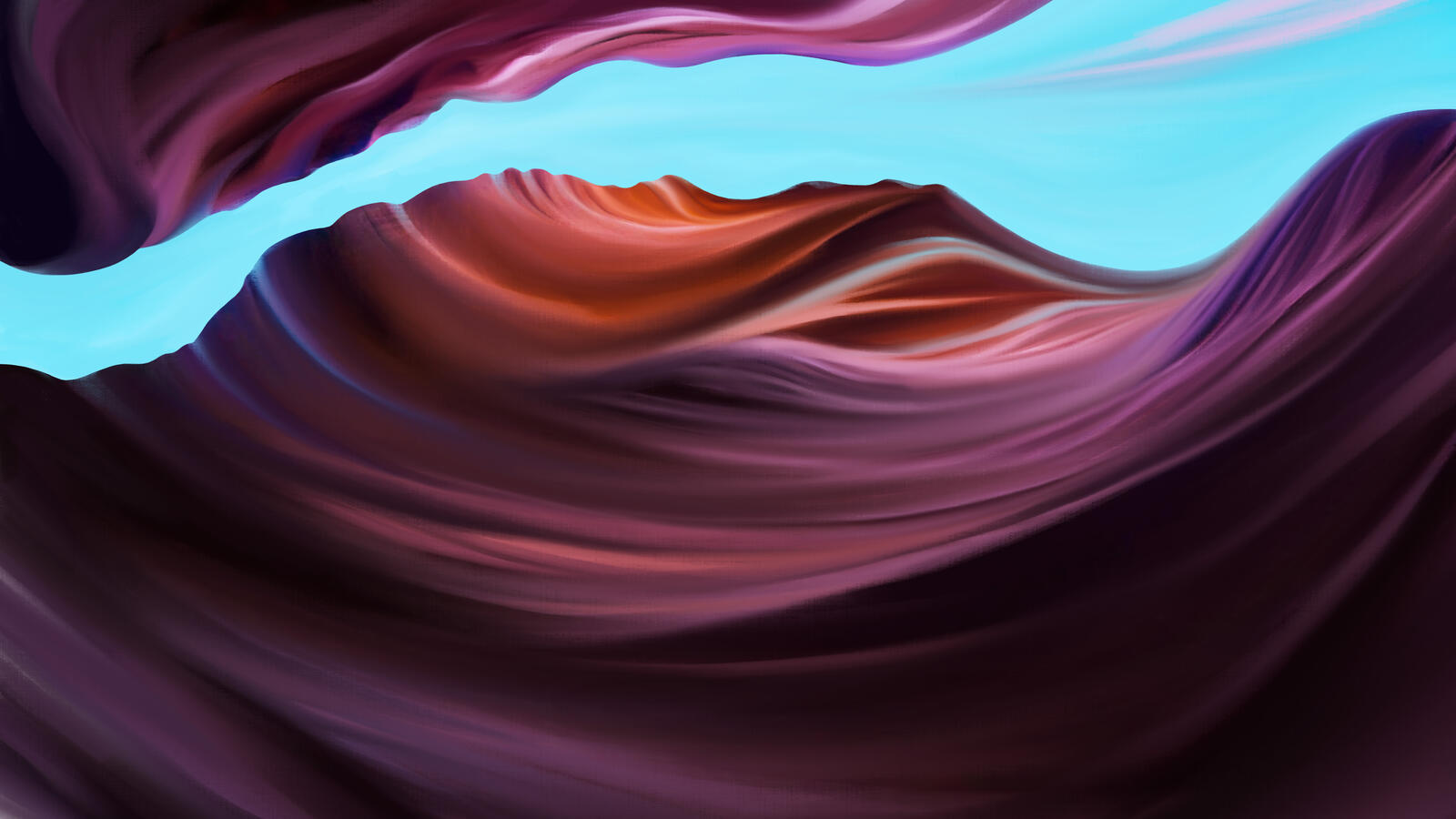 Wallpapers canyon abstract artist on the desktop