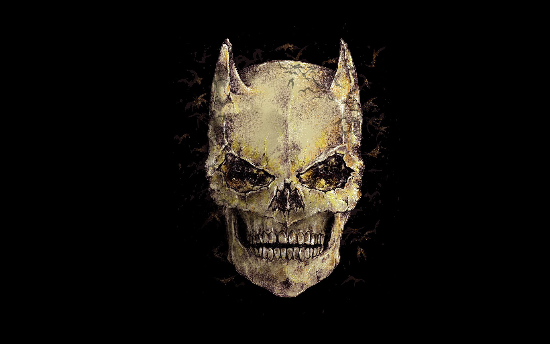 Фото бесплатно Бэтмен, череп, кости