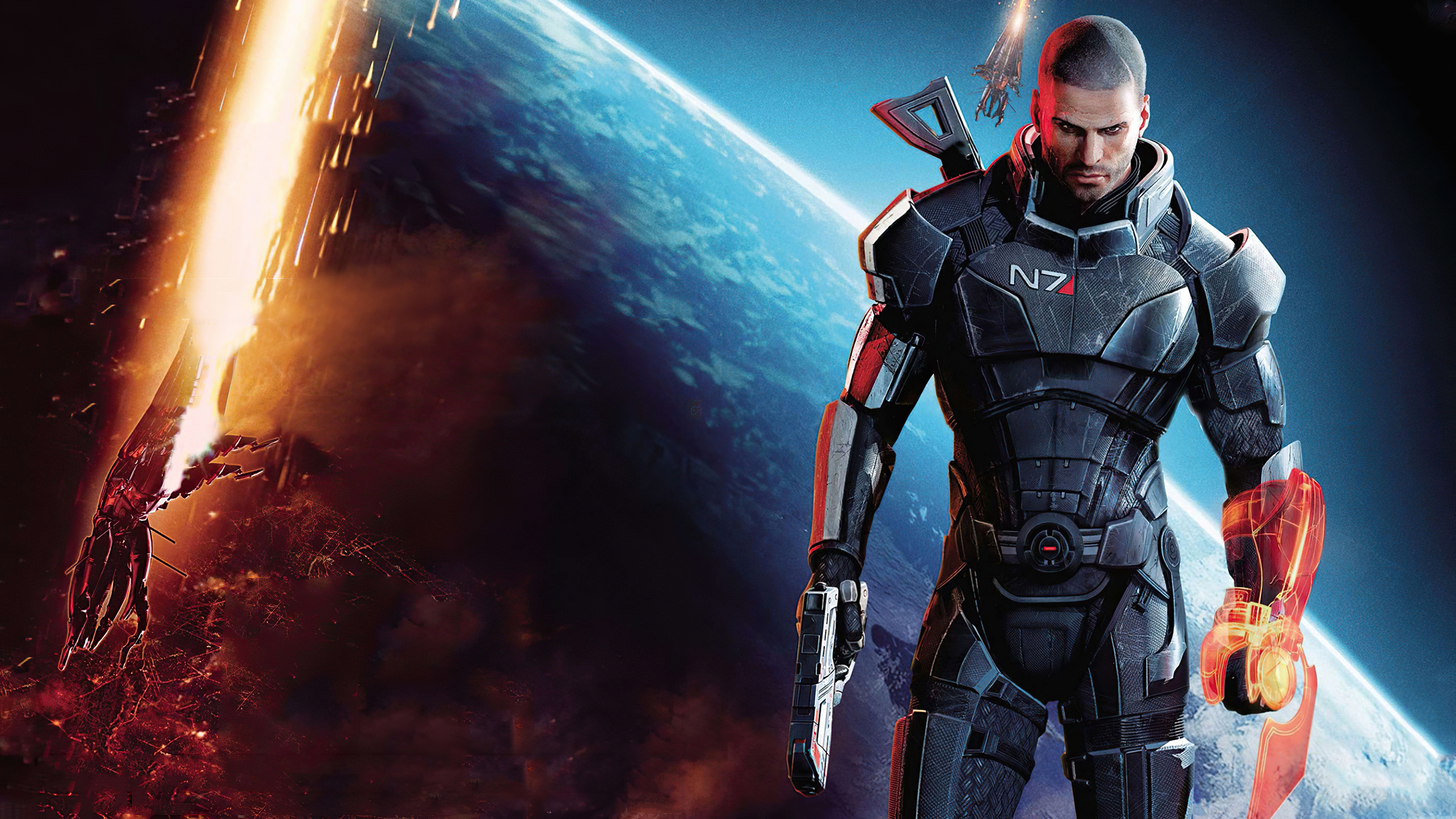 Wallpapers mass effect games space on the desktop