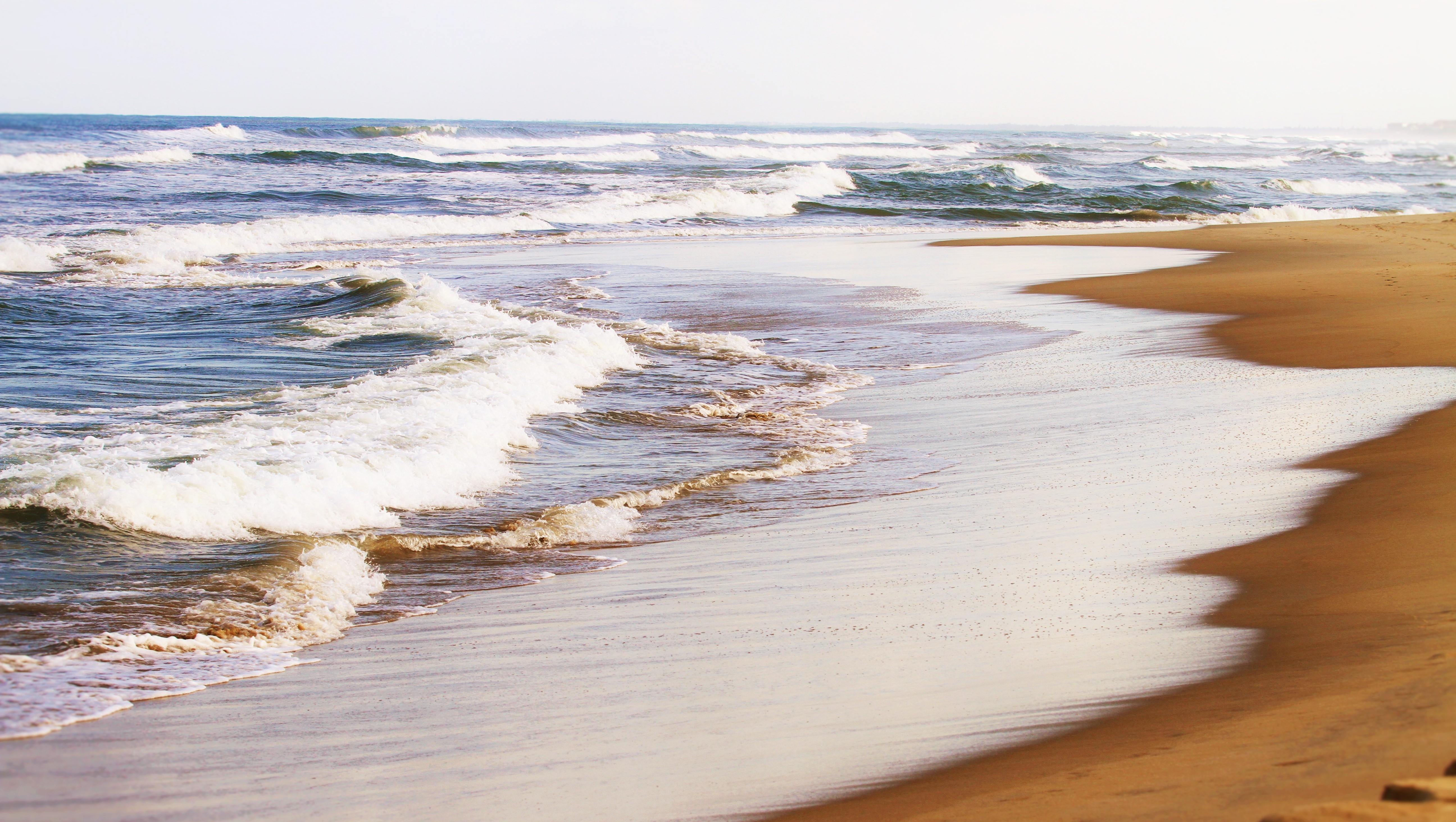 Фото бесплатно обои океан, волны, песок
