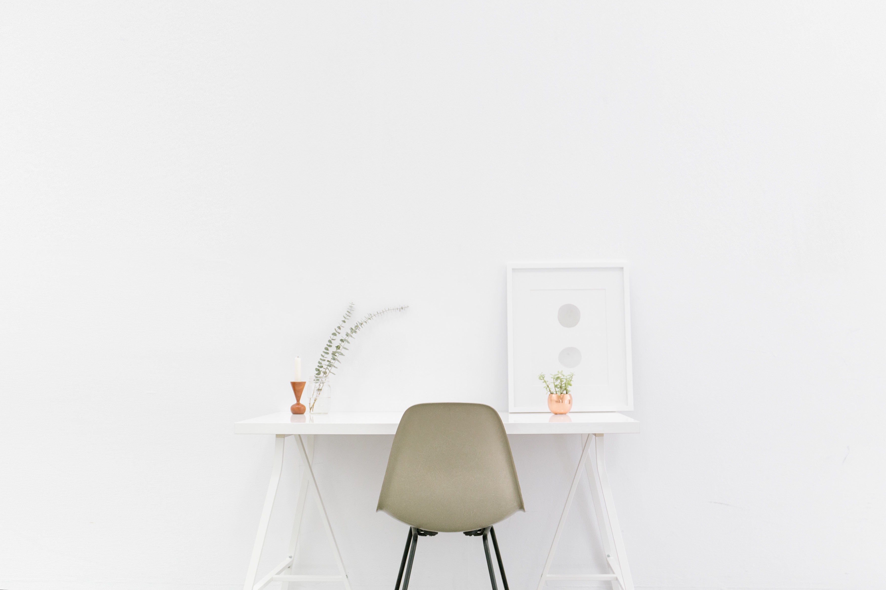Photo free desk, table, white
