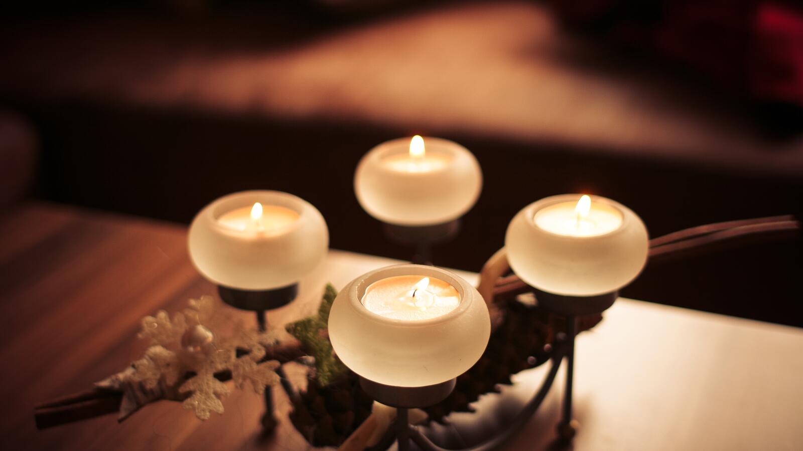 Wallpapers wallpaper cozy mood candles on the desktop