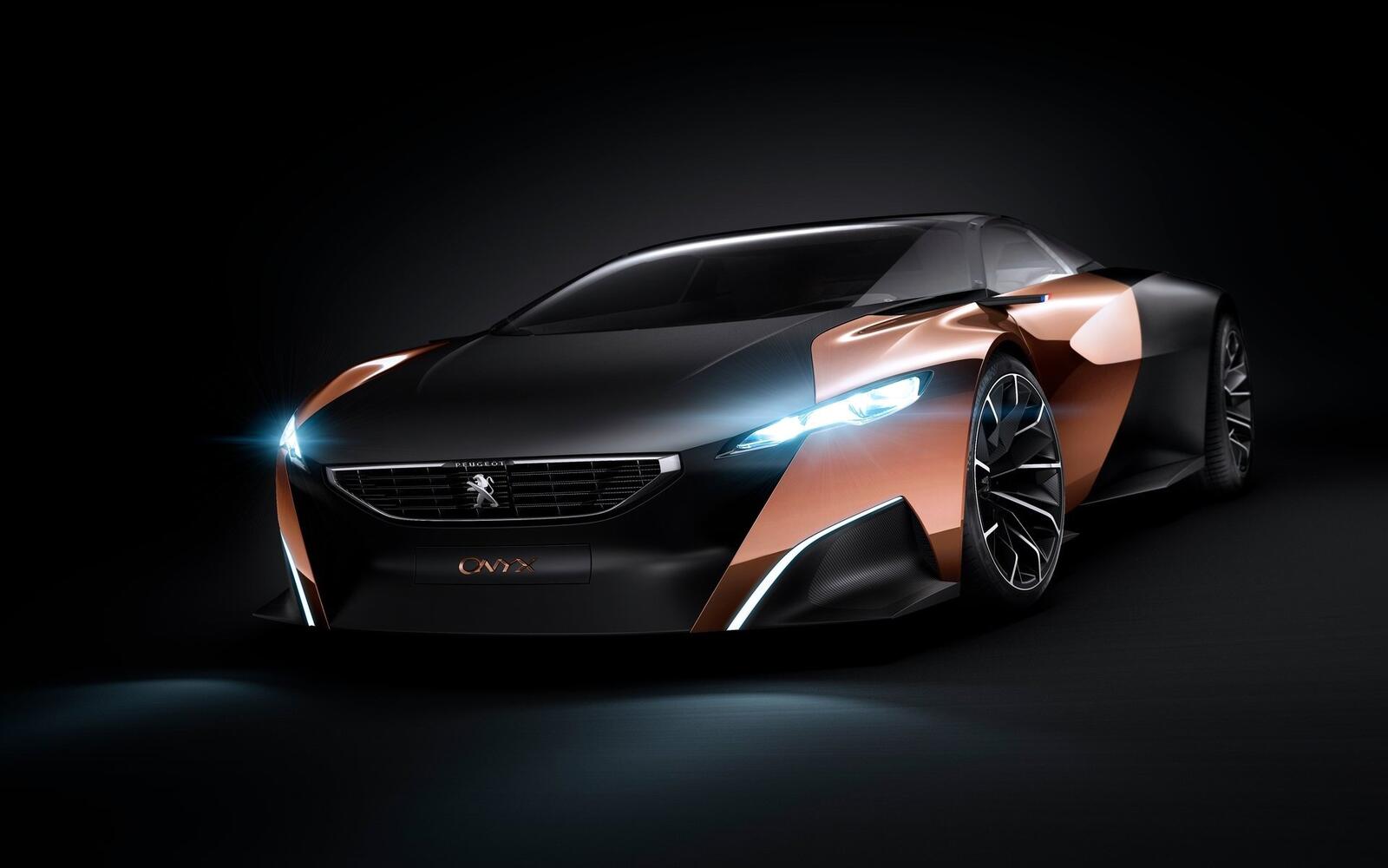 Wallpapers Peugeot Onyx front view supercar on the desktop