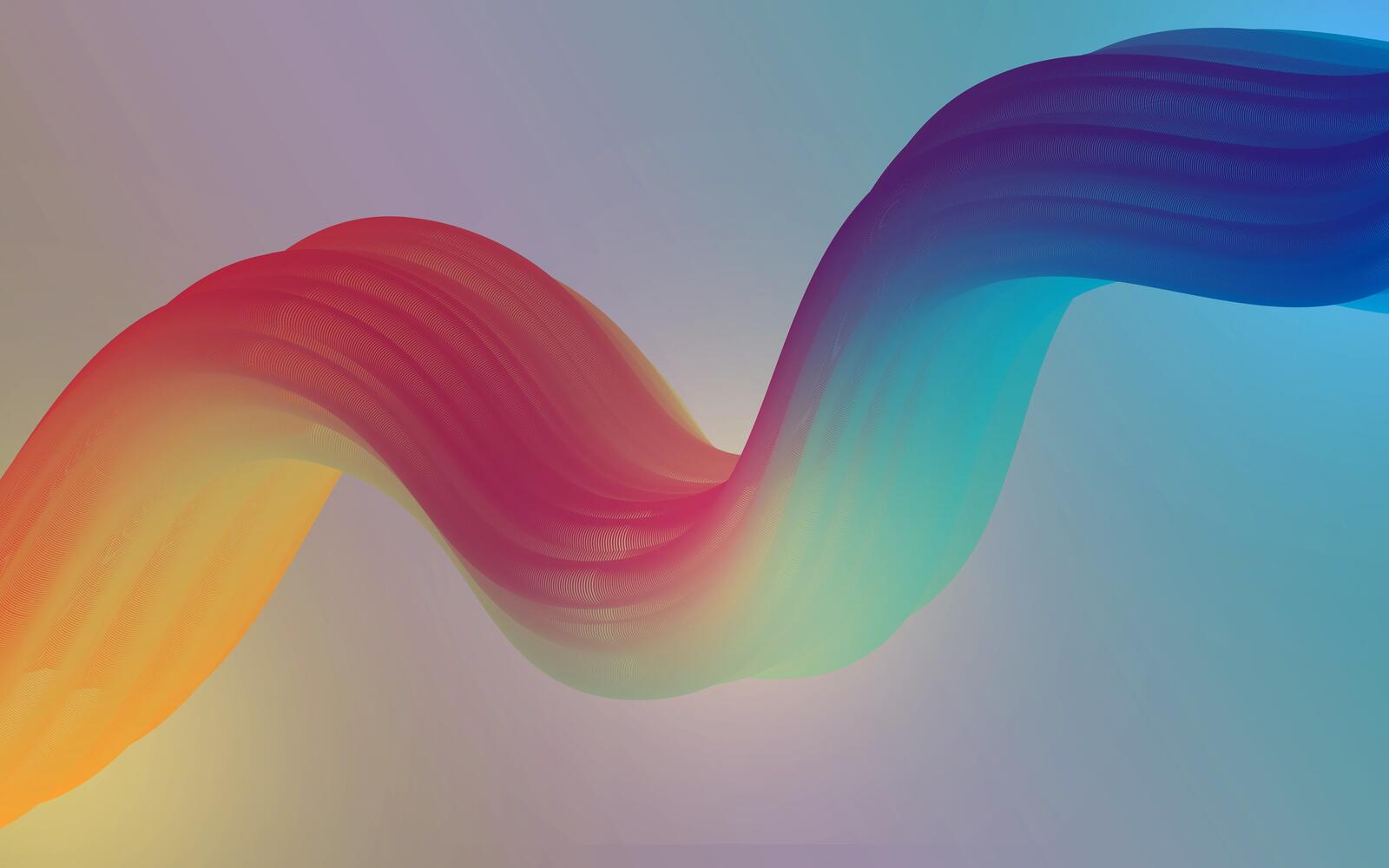 Wallpapers waves gradient wallpaper colorful curve on the desktop