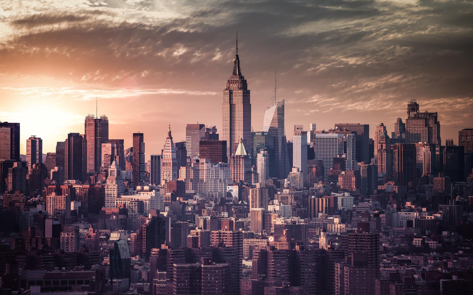 Обои Нью-Йорк город небоскребы на рабочий стол