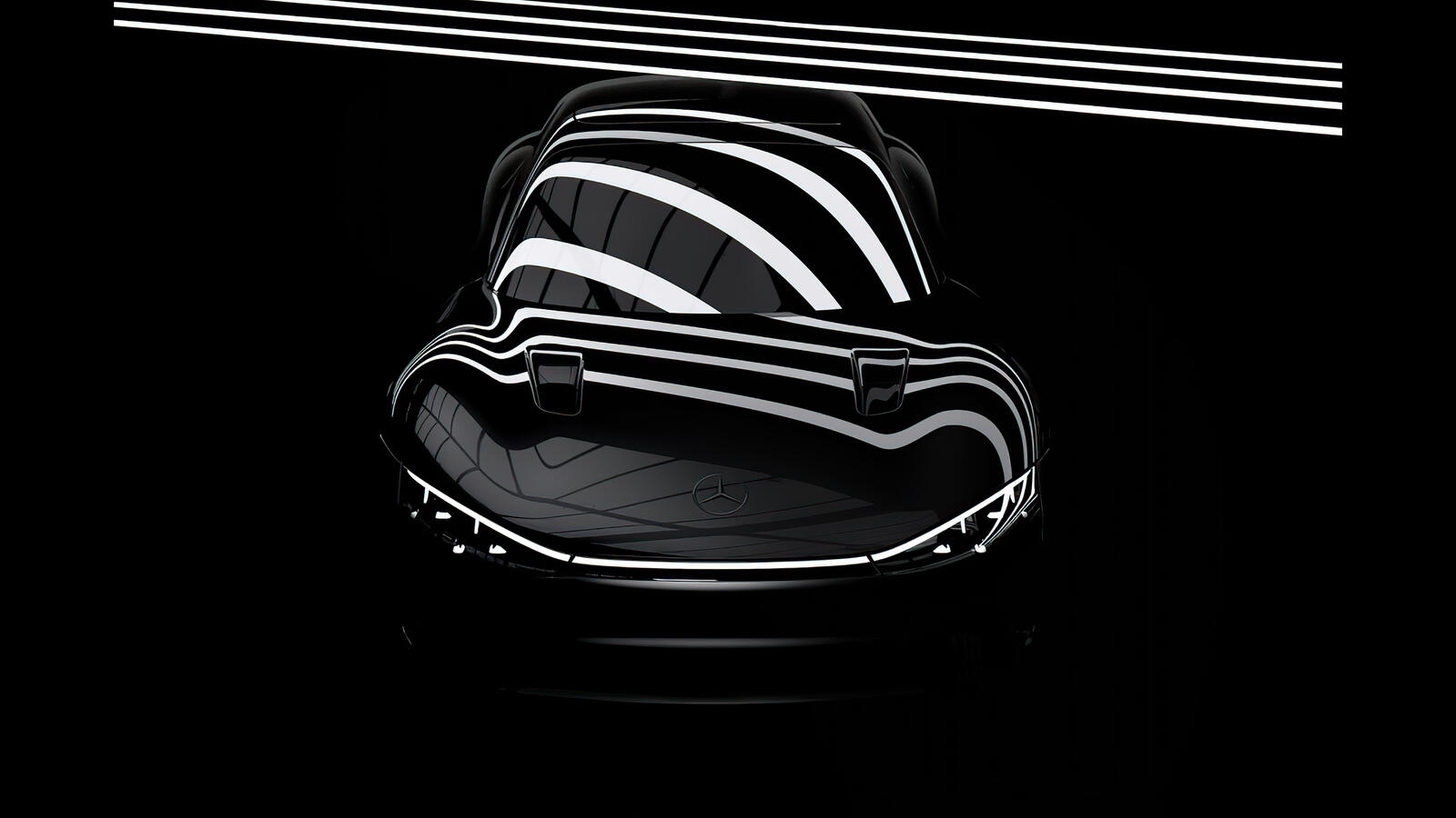Wallpapers Mercedes black background cars on the desktop