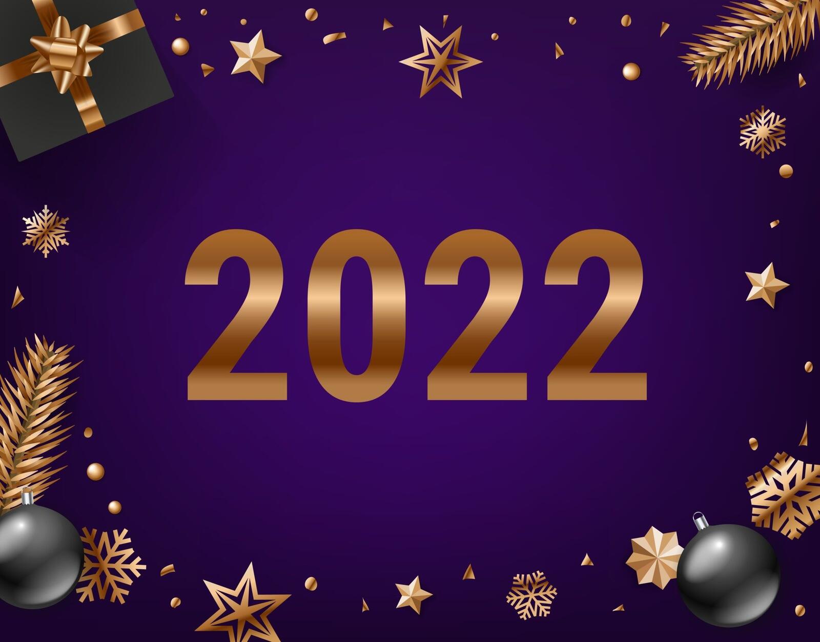 Wallpapers holidays happy new year 2022 holiday on the desktop