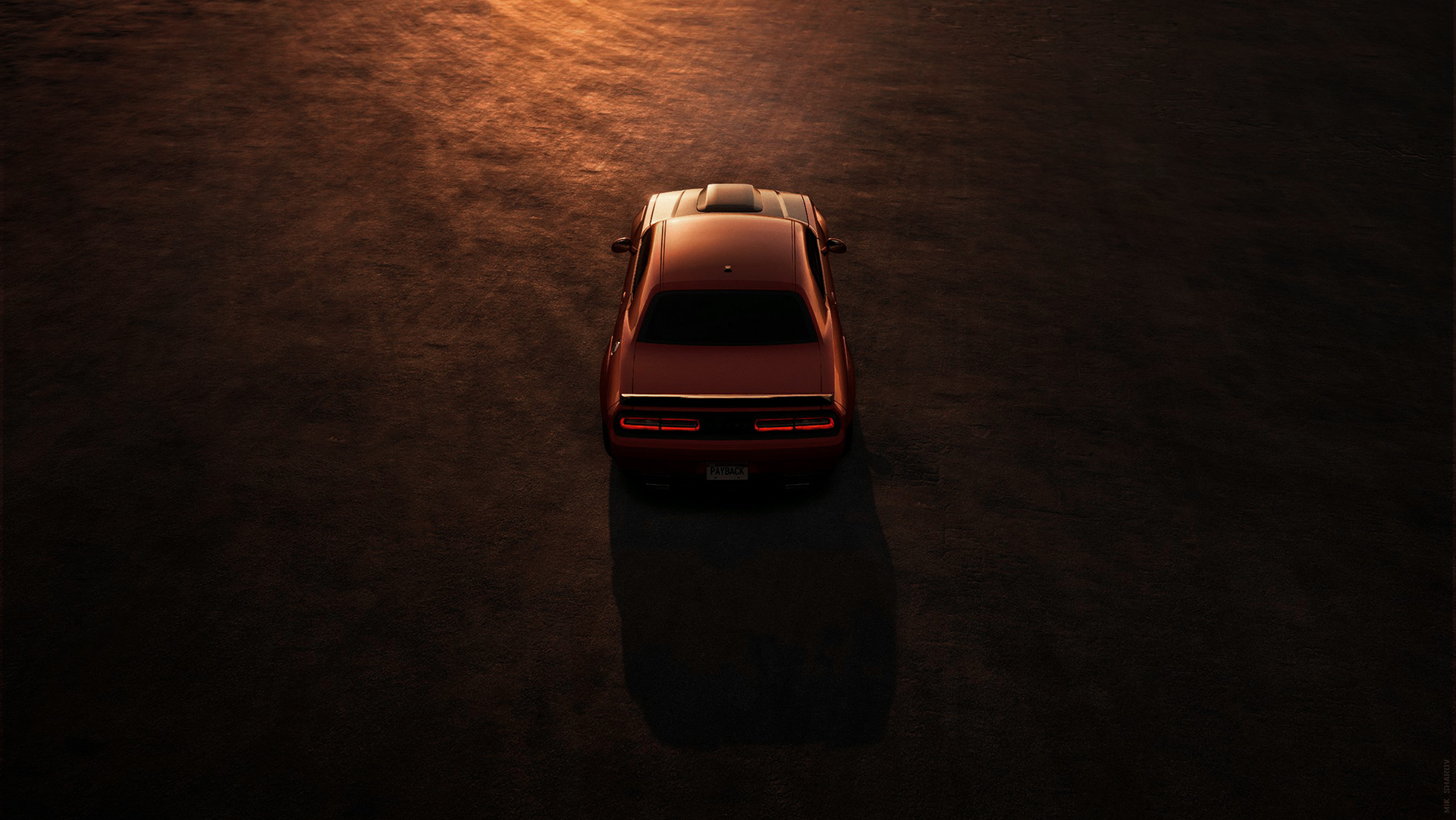 Бесплатное фото Dodge Challenger в Need for Speed