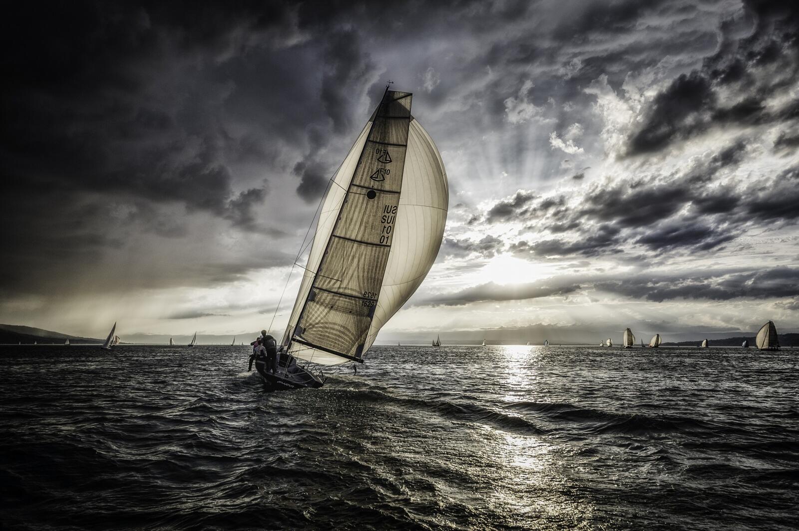 Wallpapers sailing sea sport on the desktop