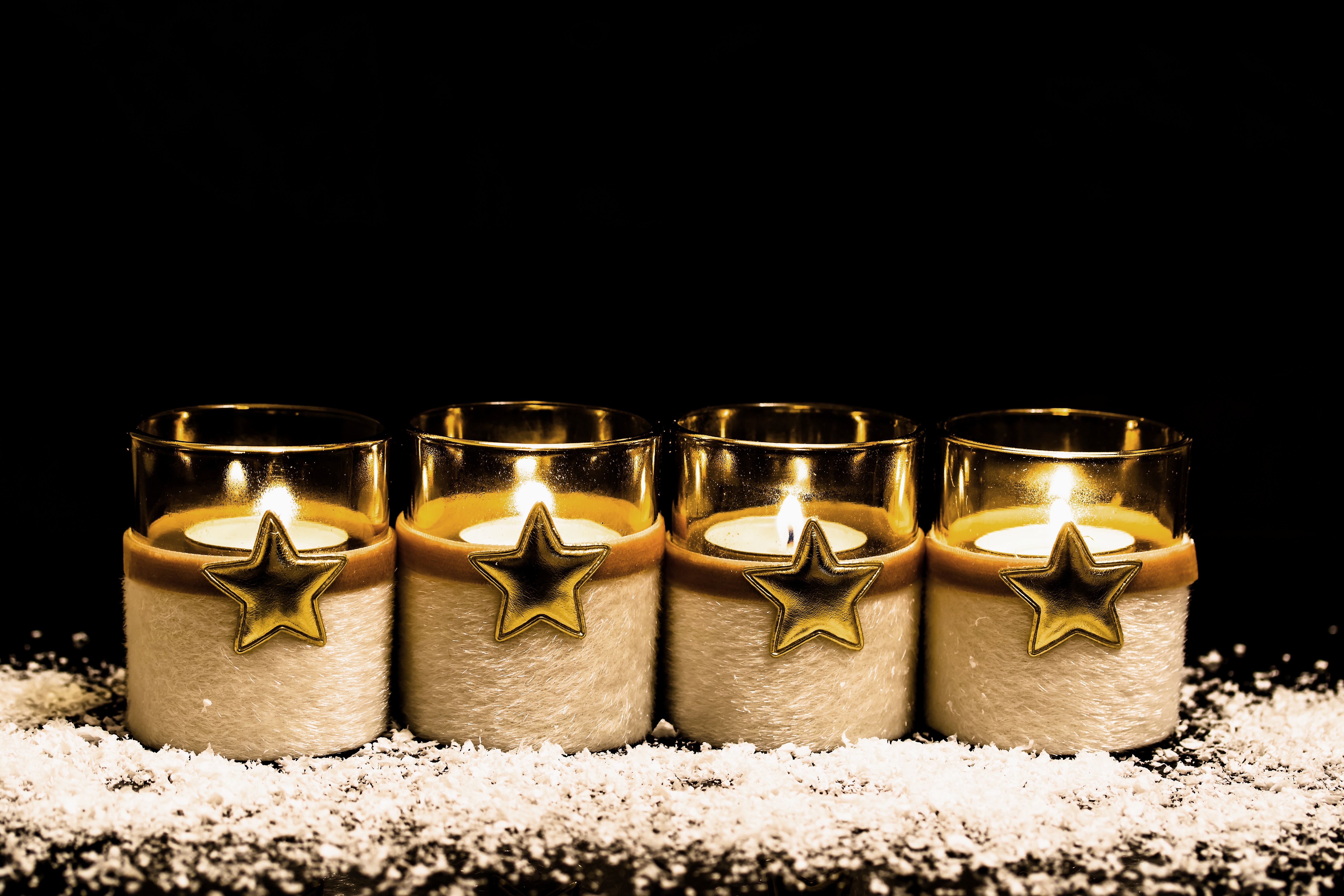 Free photo Candles and stars