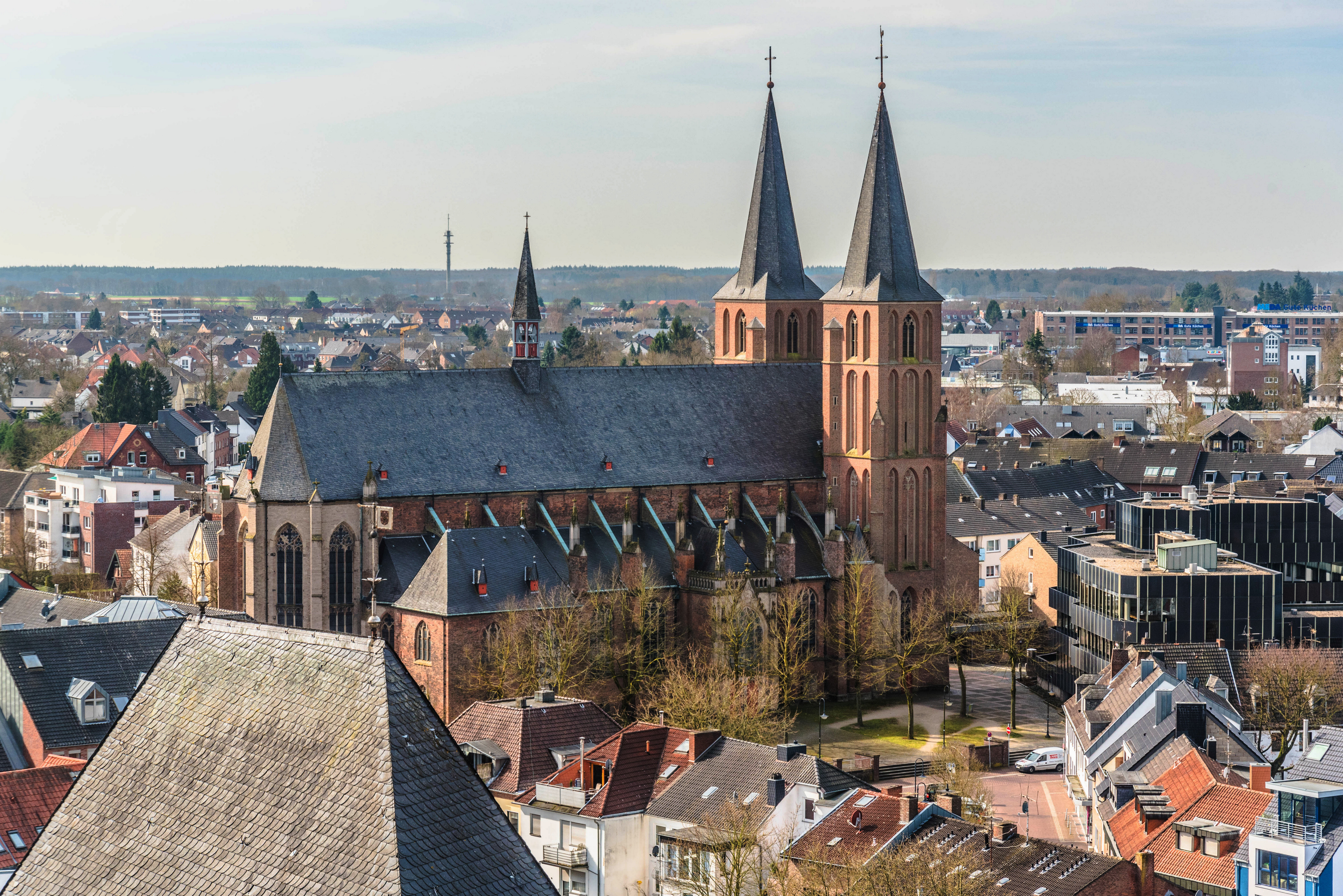 Обои города церковь Германия на рабочий стол