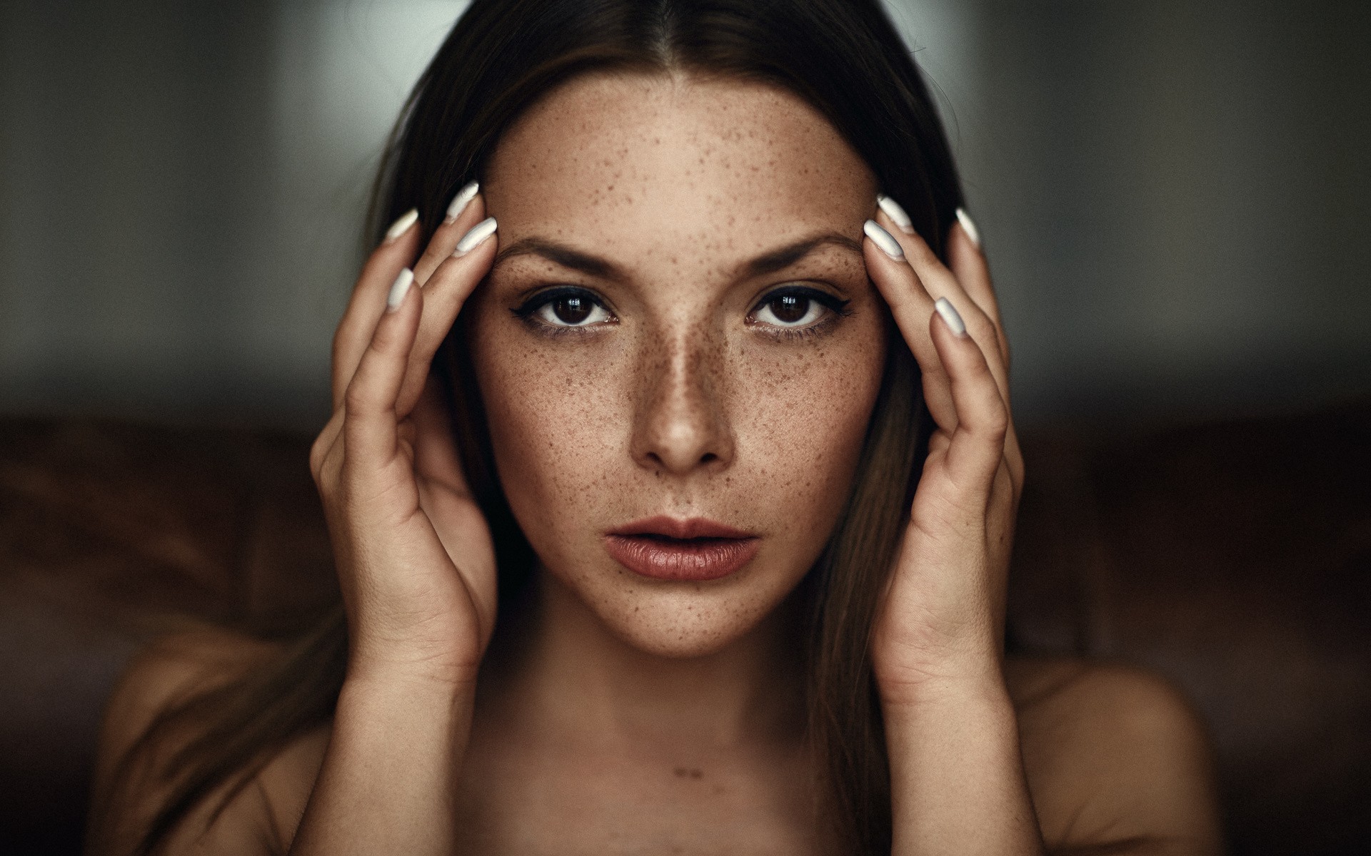 Photo Face Woman Model Portrait Photos Freckles Fashion Person Skin Olga Kobzar Head