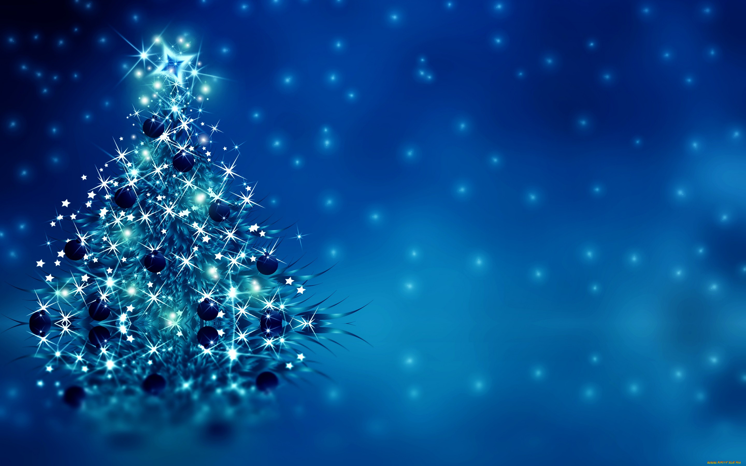Фото бесплатно рождественская елка, гирлянды, праздники