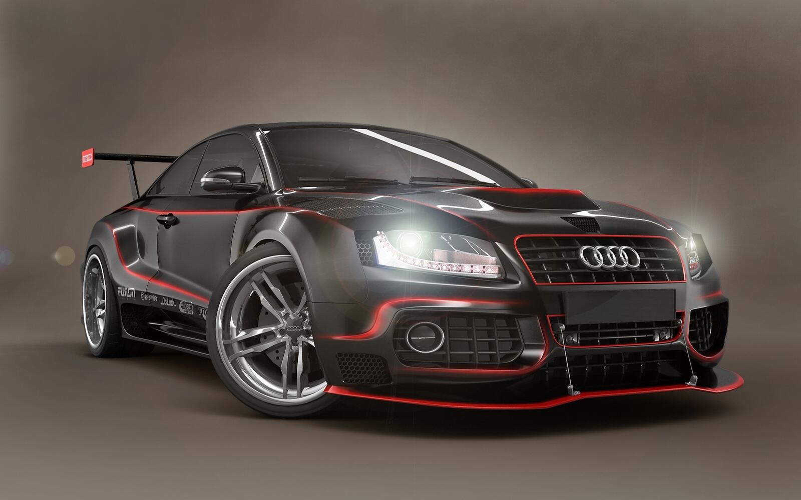 Wallpapers wallpaper audi black and red sport on the desktop