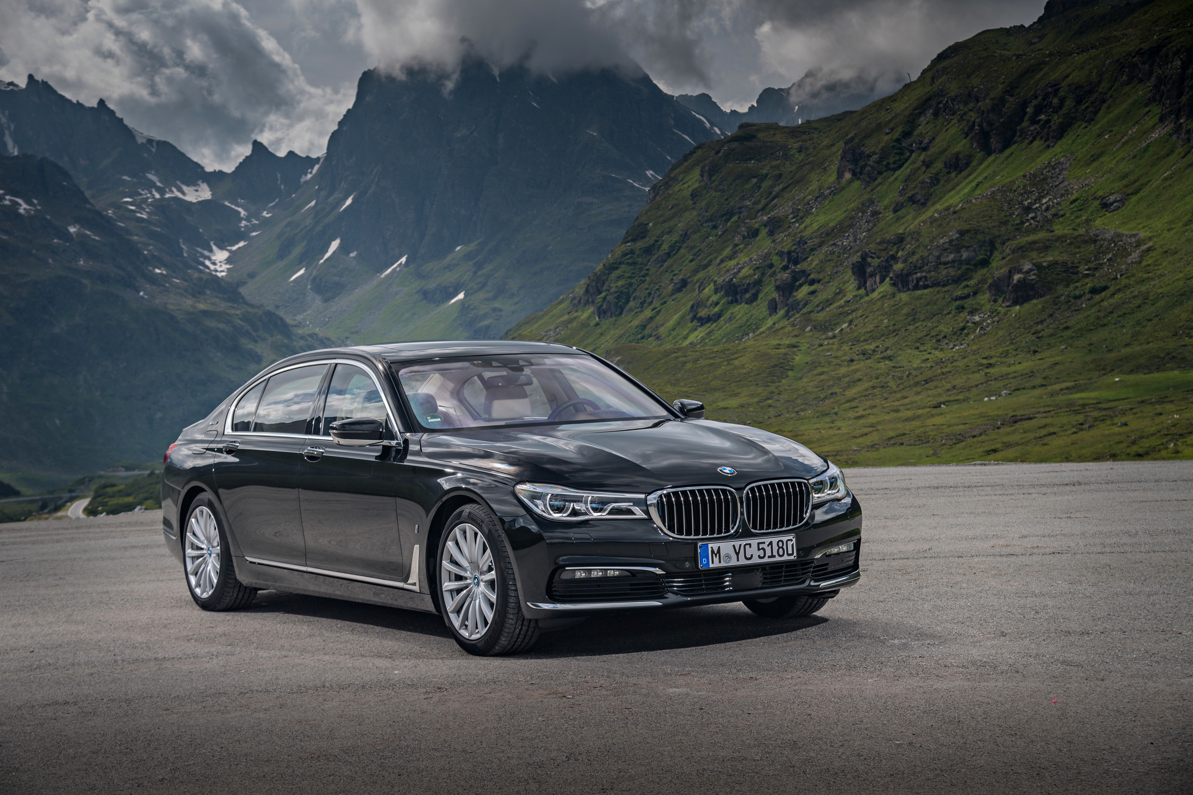 Wallpapers wallpaper bmw 7 series cars mountains on the desktop