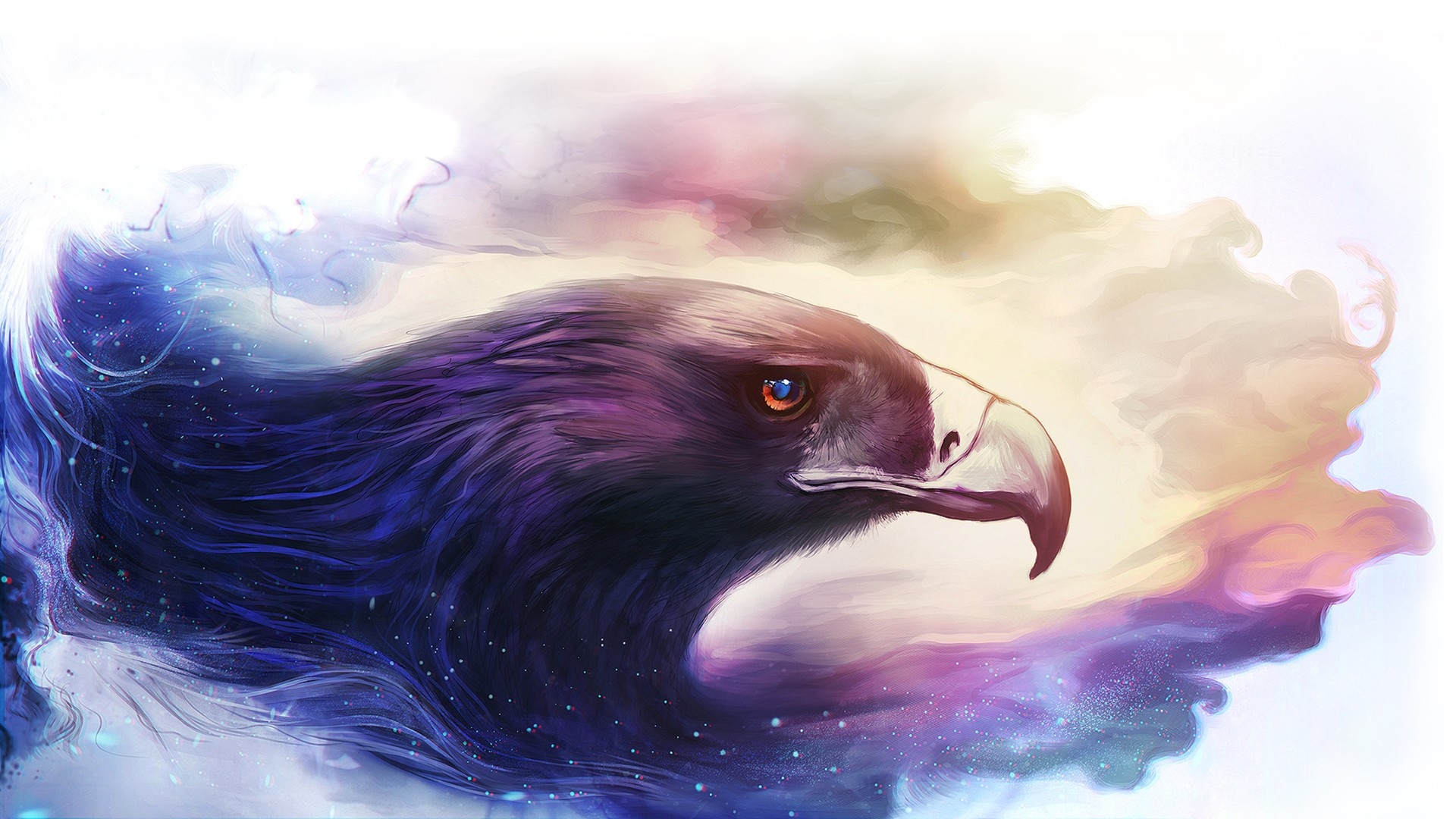 Wallpapers wallpaper eagle painting figure on the desktop
