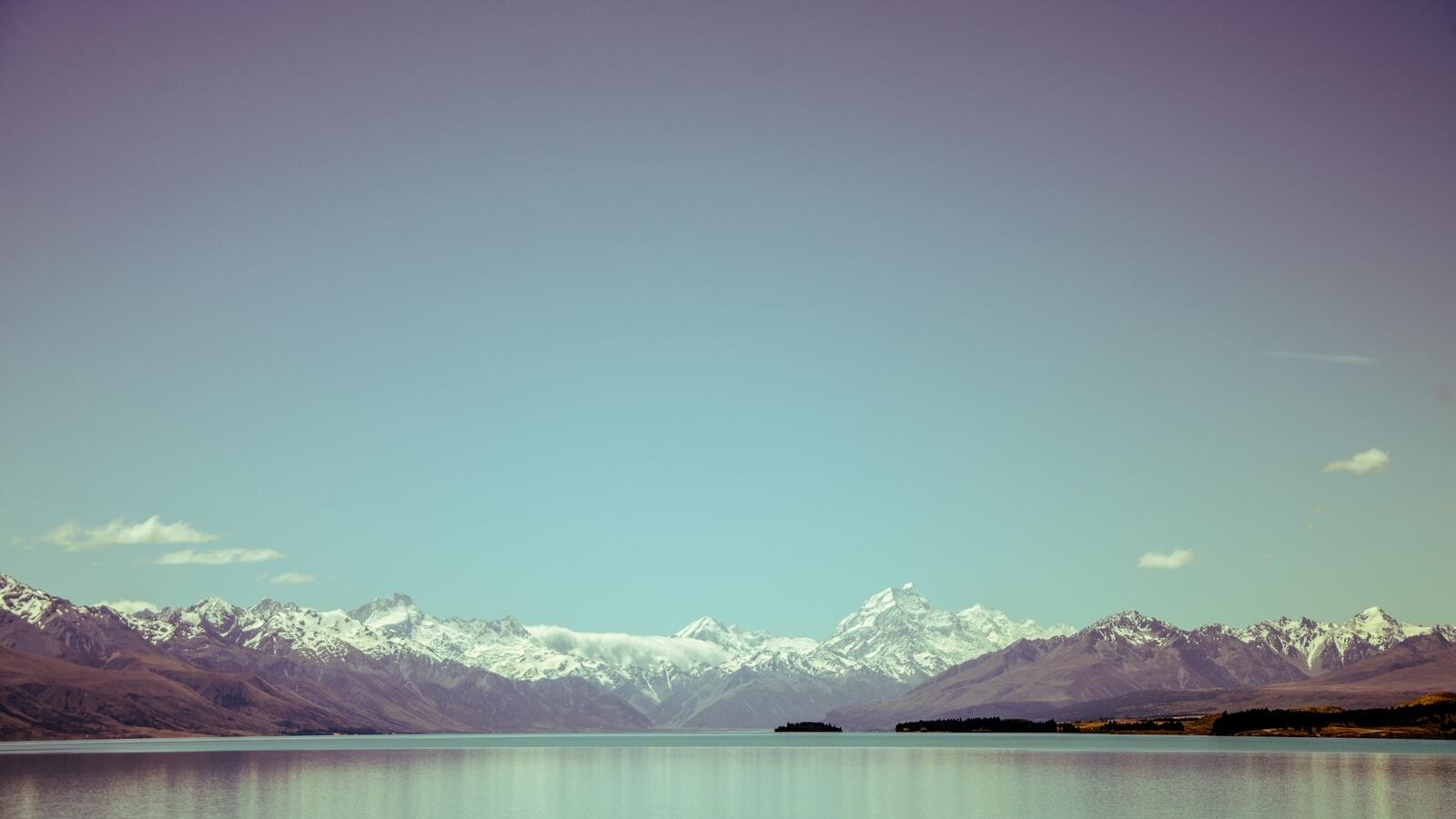 Wallpapers mountains snowline clouds on the desktop
