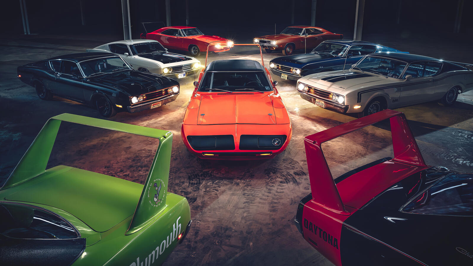 Free photo Dodge Charger in different bodies