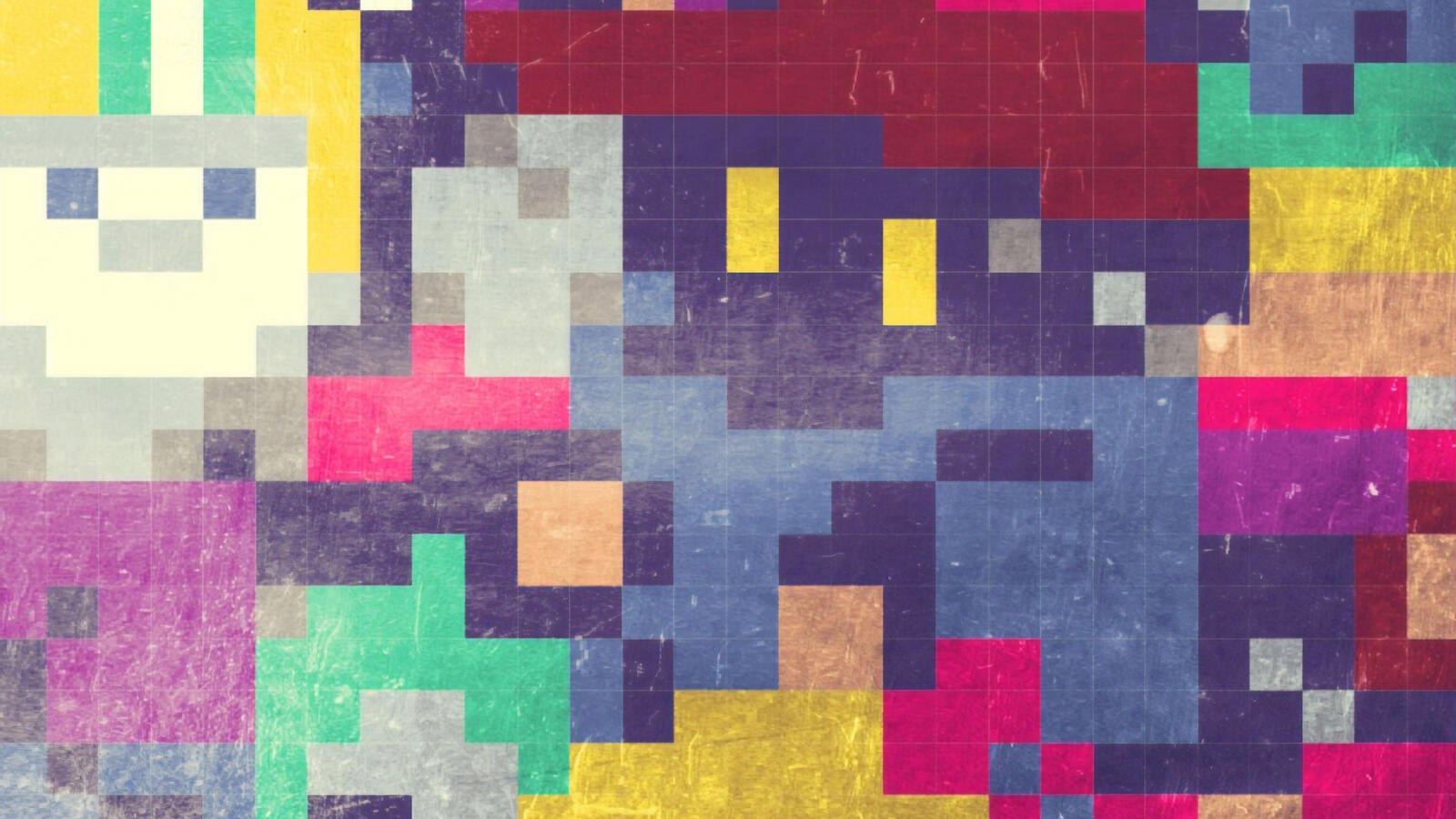 Обои красочный пиксели абстракция на рабочий стол