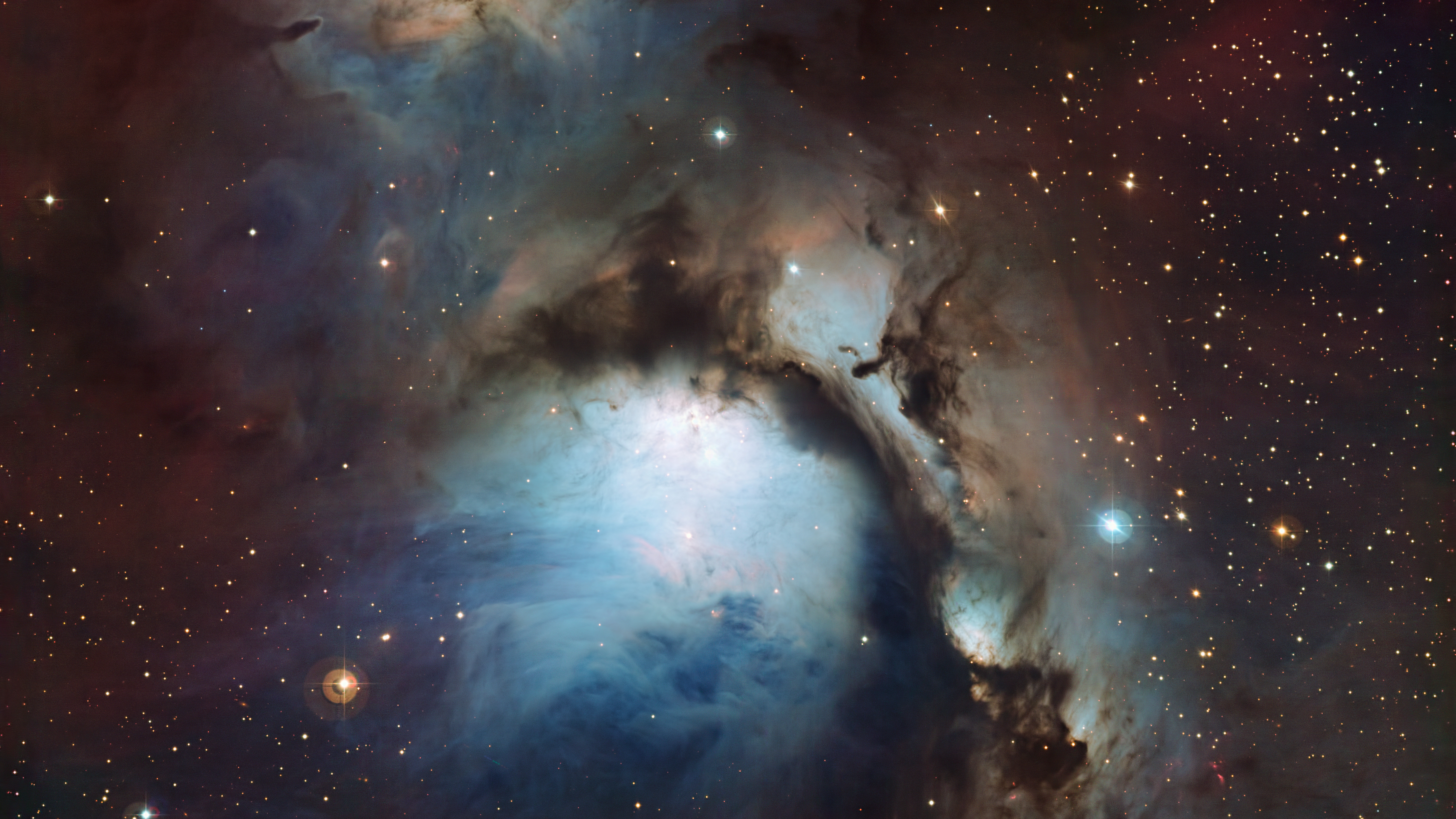 Обои туманность Орион звезды на рабочий стол