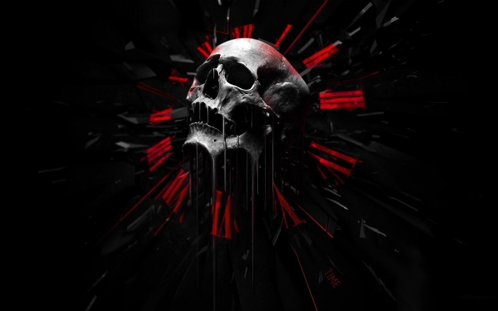 Wallpapers skull artistic death on the desktop