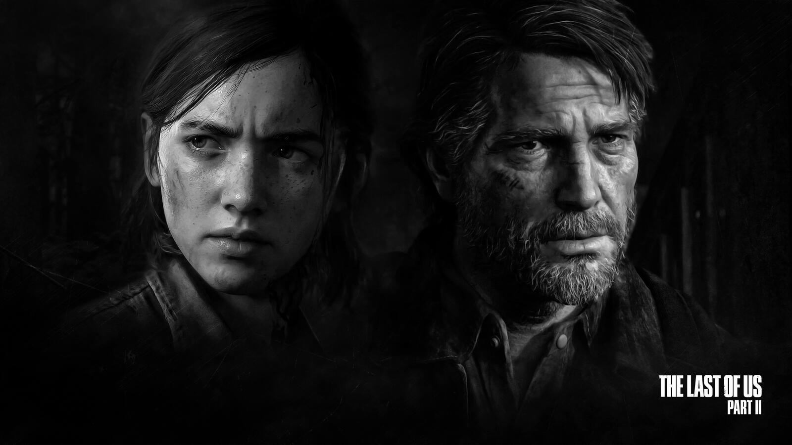 Wallpapers the last of us part 2 black and white the last of us on the desktop
