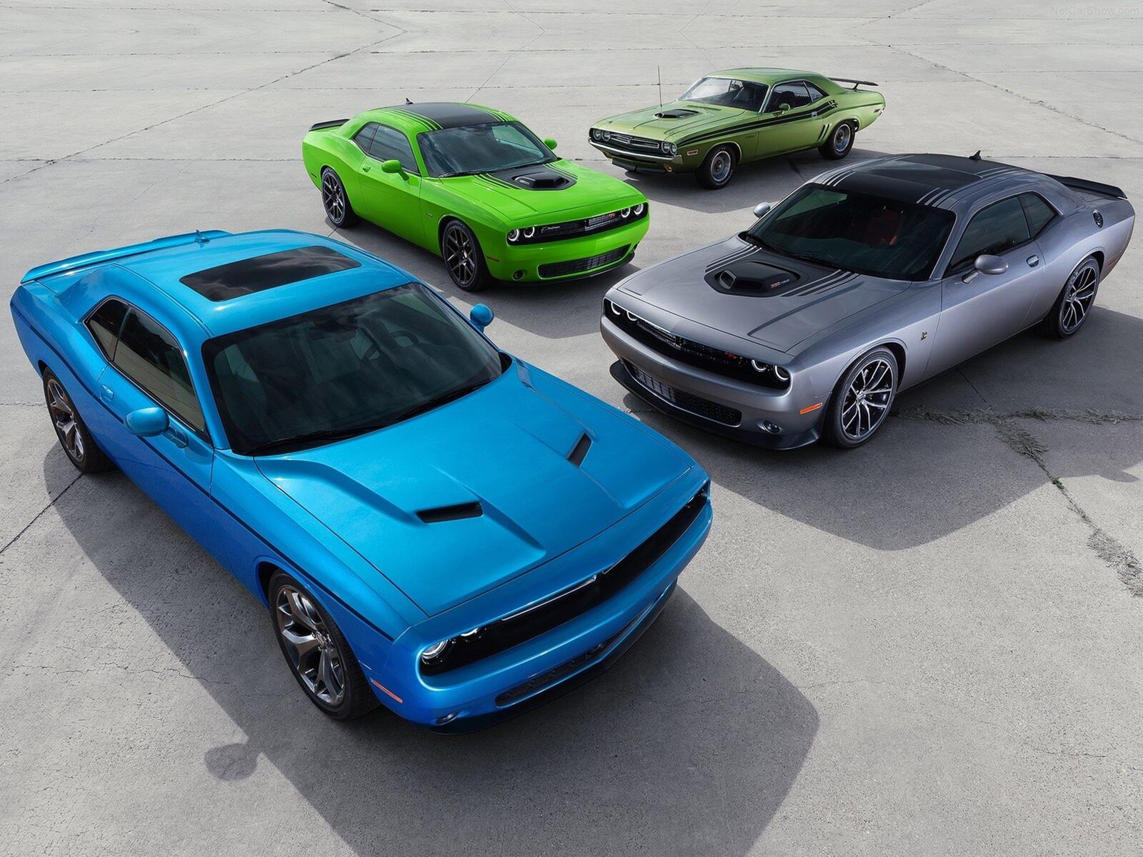 Wallpapers wallpaper dodge challenger colorful cars on the desktop