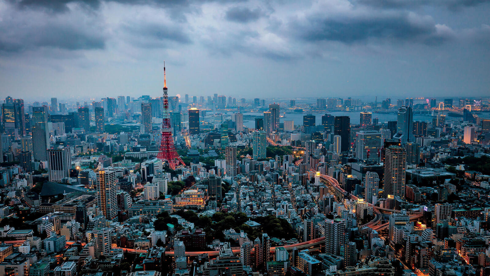 Обои Tokyo Tower Токийская башня Токио на рабочий стол