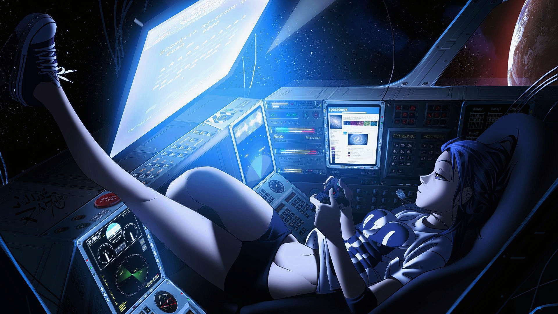 免费照片一个在太空中的女孩