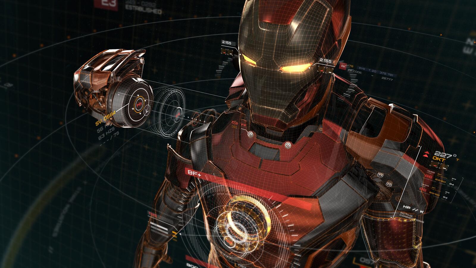 Wallpapers artwork superheroes Iron Man on the desktop