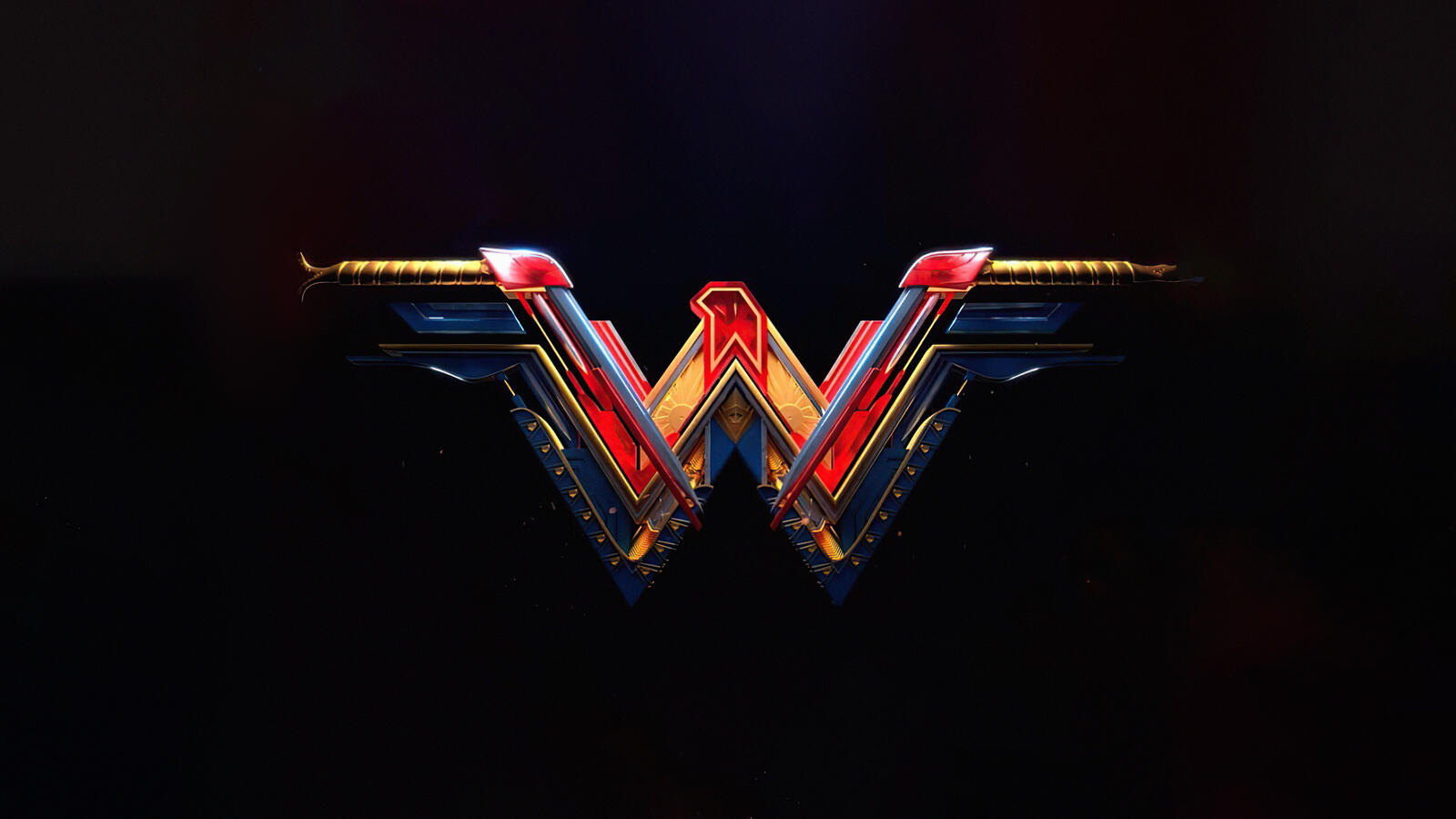 Wallpapers Wonder woman movies logo on the desktop